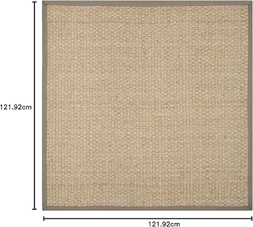 Vista 260 de SAFAVIEH Natural Fiber NF114A - Alfombra de hierba marina, tejido de canasta, con borde, para zonas de alto tráfico, sala de estar, dormitorio, 2