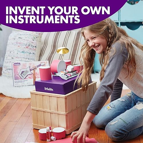 Miniatura 5 de littleBits Kit de inventor de música electrónica – durante 96 meses a 1320 meses, construye, personaliza y toca tus propios instrumentos educativos