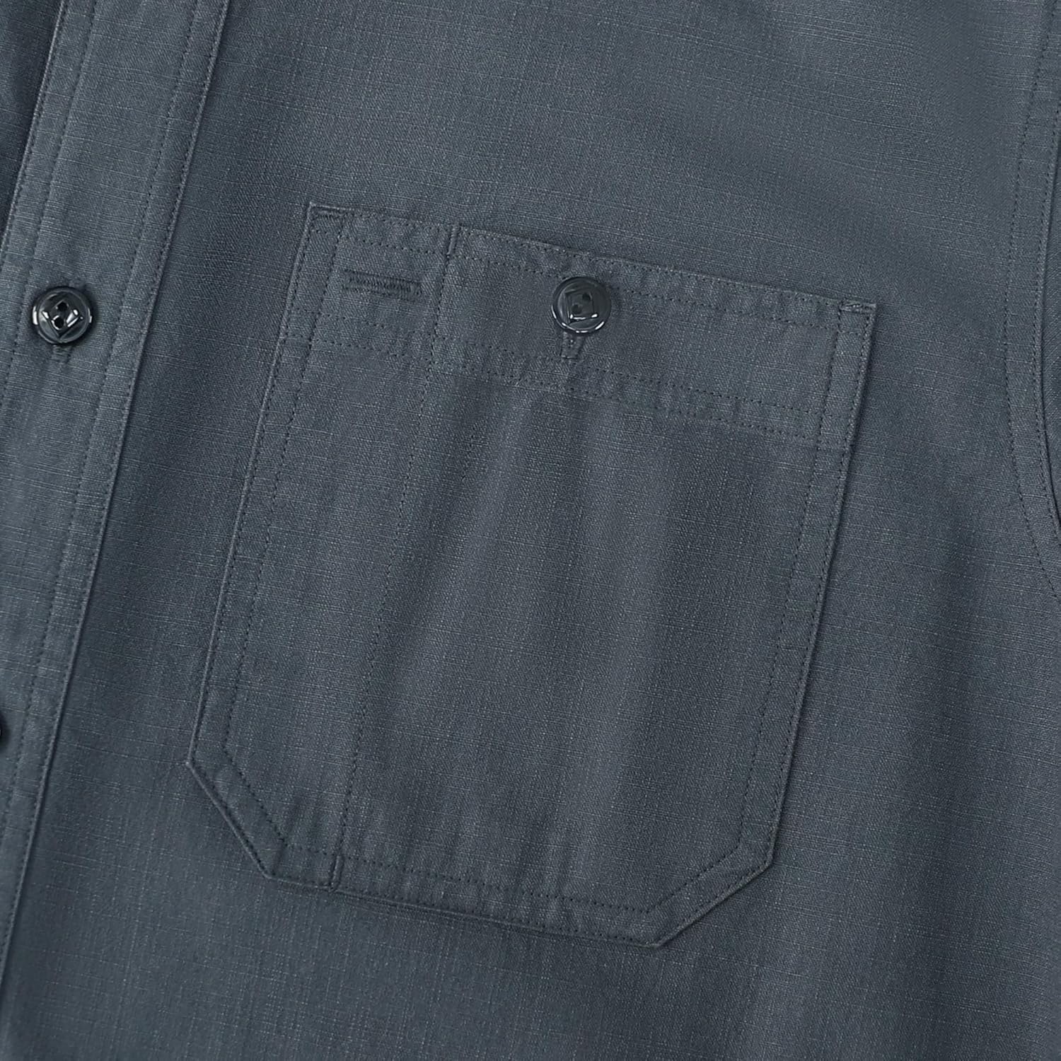 Dubinik® Men's Short Sleeve Chambray Shirt Regular Fit