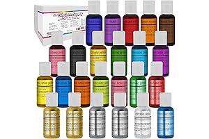 AmeriColor Airbrush Color Set: The Ultimate 24-Shade Palette for Culinary Artists