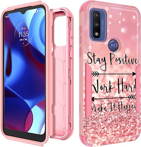 Funda para Motorola Moto G PureG Power 2022G Play 2023, para mujeres y niñas, lindo estilo inspirador, resistente, grado militar, a prueba de