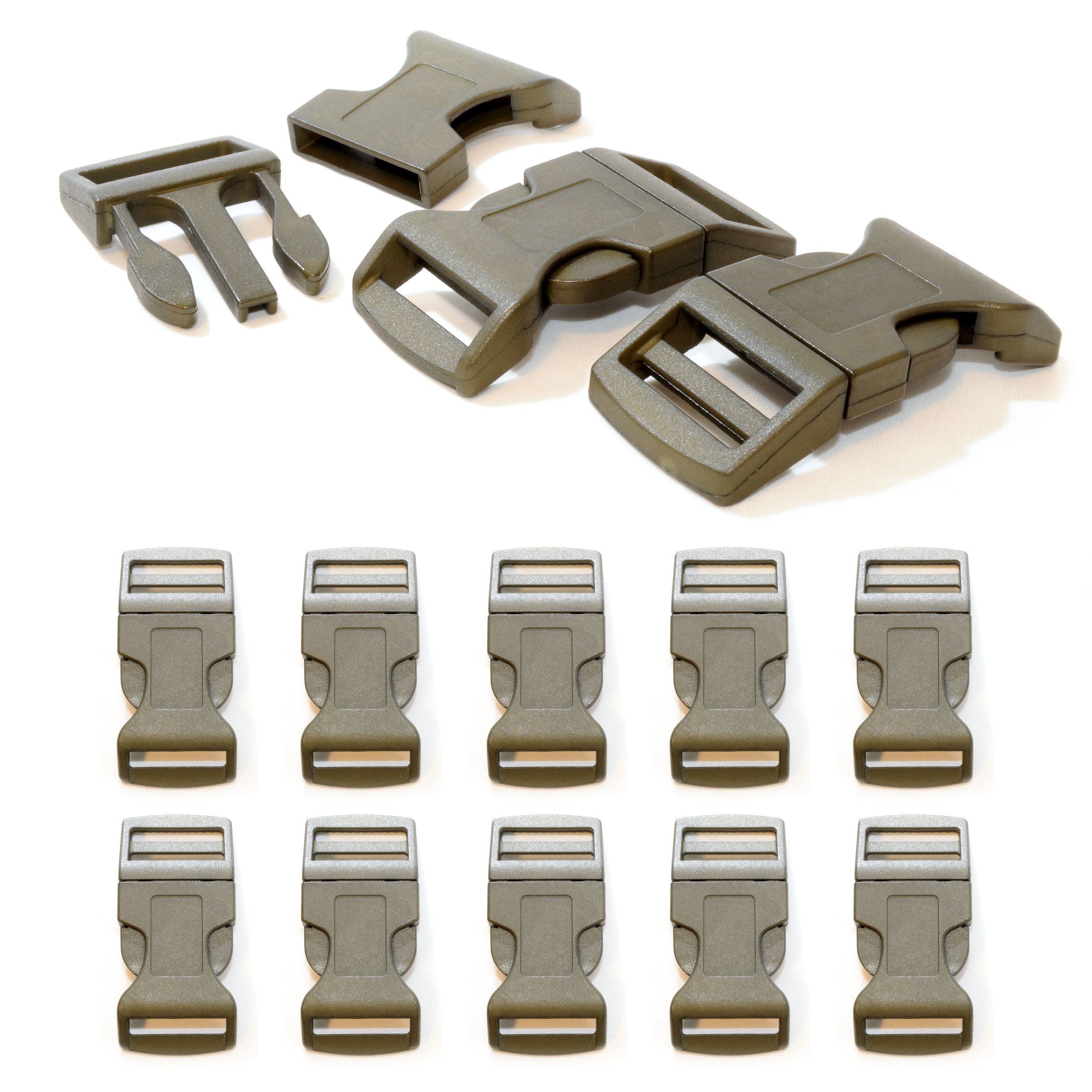 Fermoir à clip en plastique, idéal pour les paracordes (bracelet, collier pour chien, etc), boucle, attache Fermoir à clip en plastique, idéal pour les paracordes (bracelet, collier pour chien, etc), boucle, attache