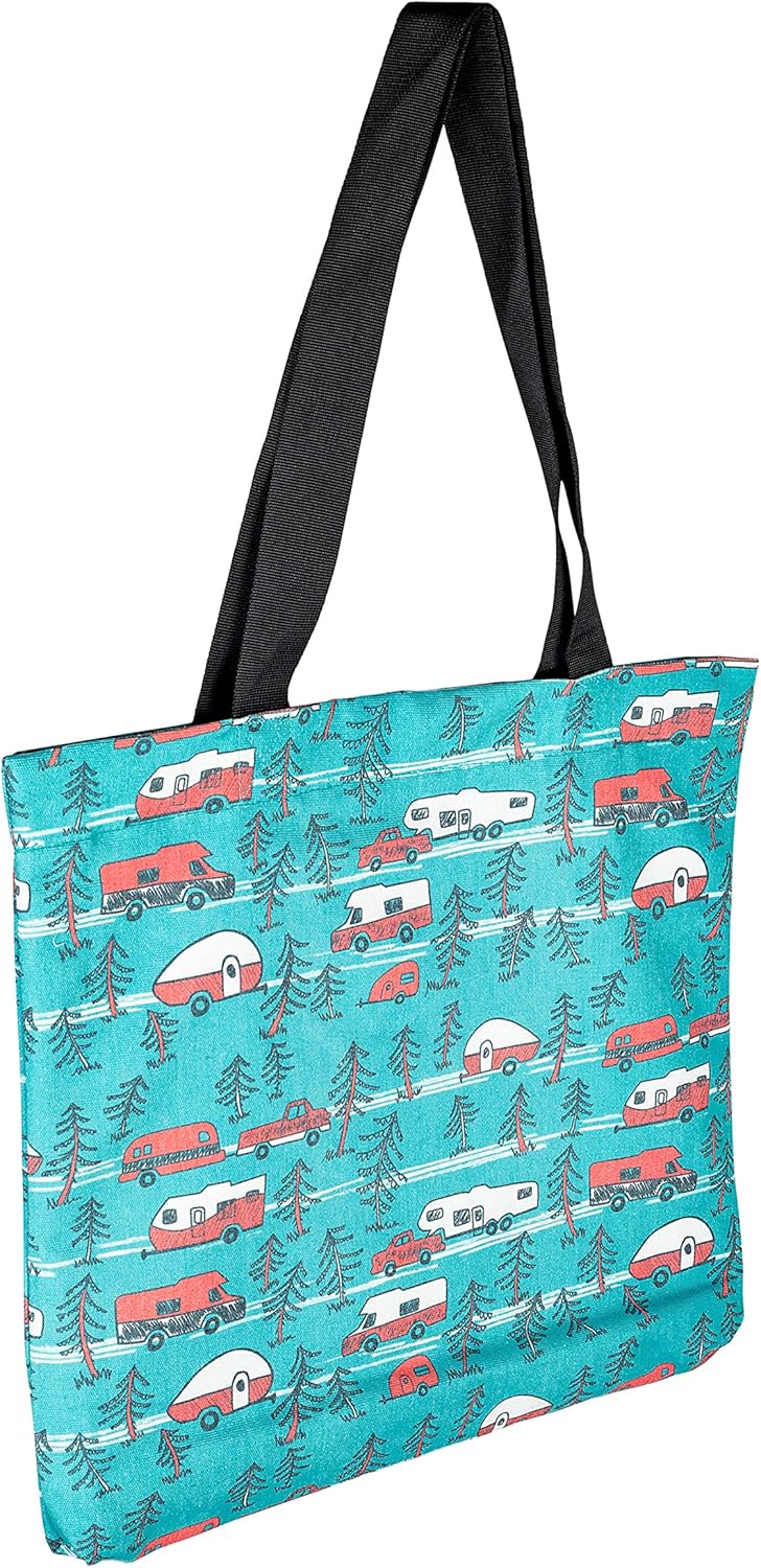 Camco Life is Better at The Campsite Canvas Tote Magnetic Closure