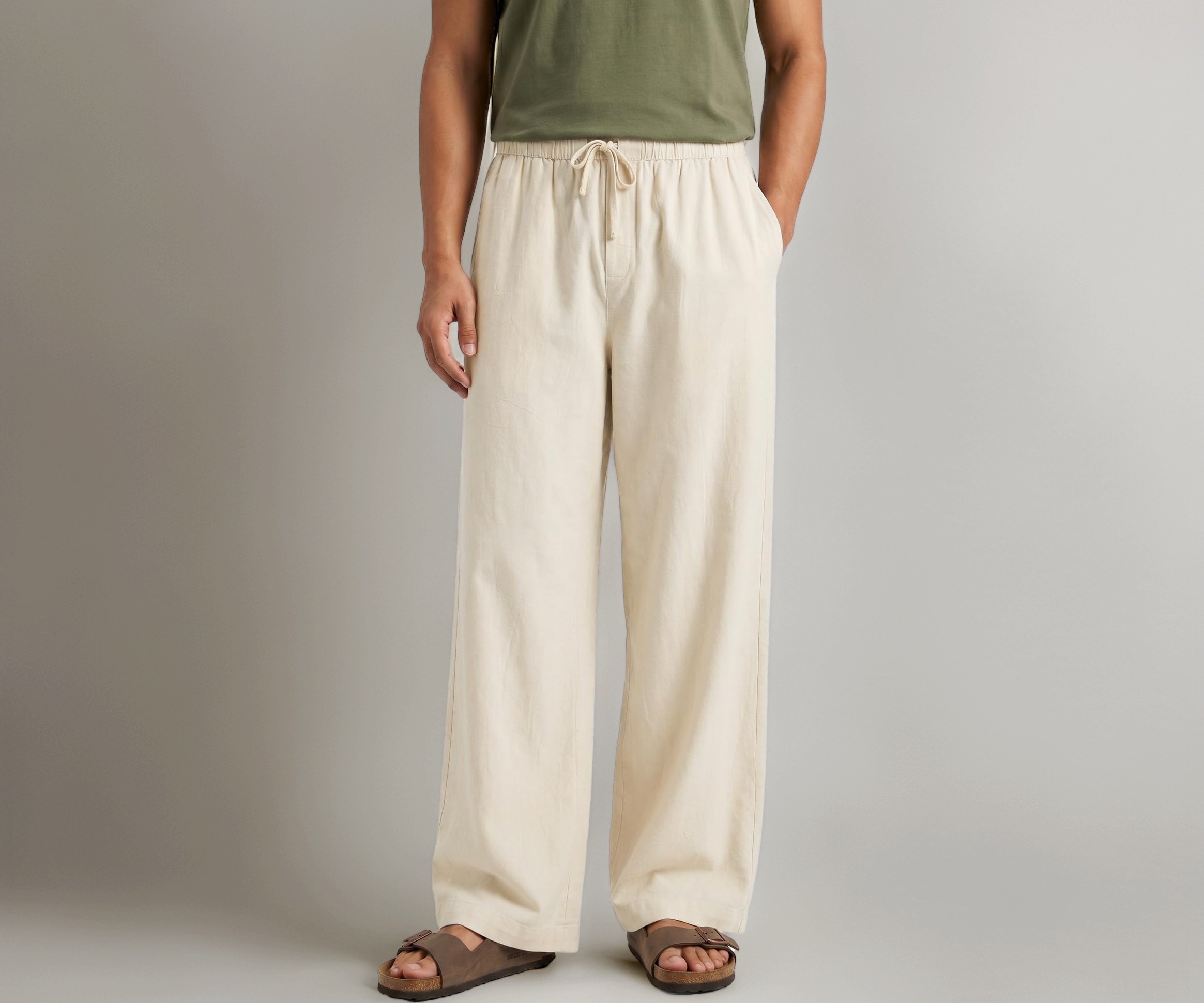 XYXX Combed Cotton Solid Drawstring Pyjama for Men - Image 1