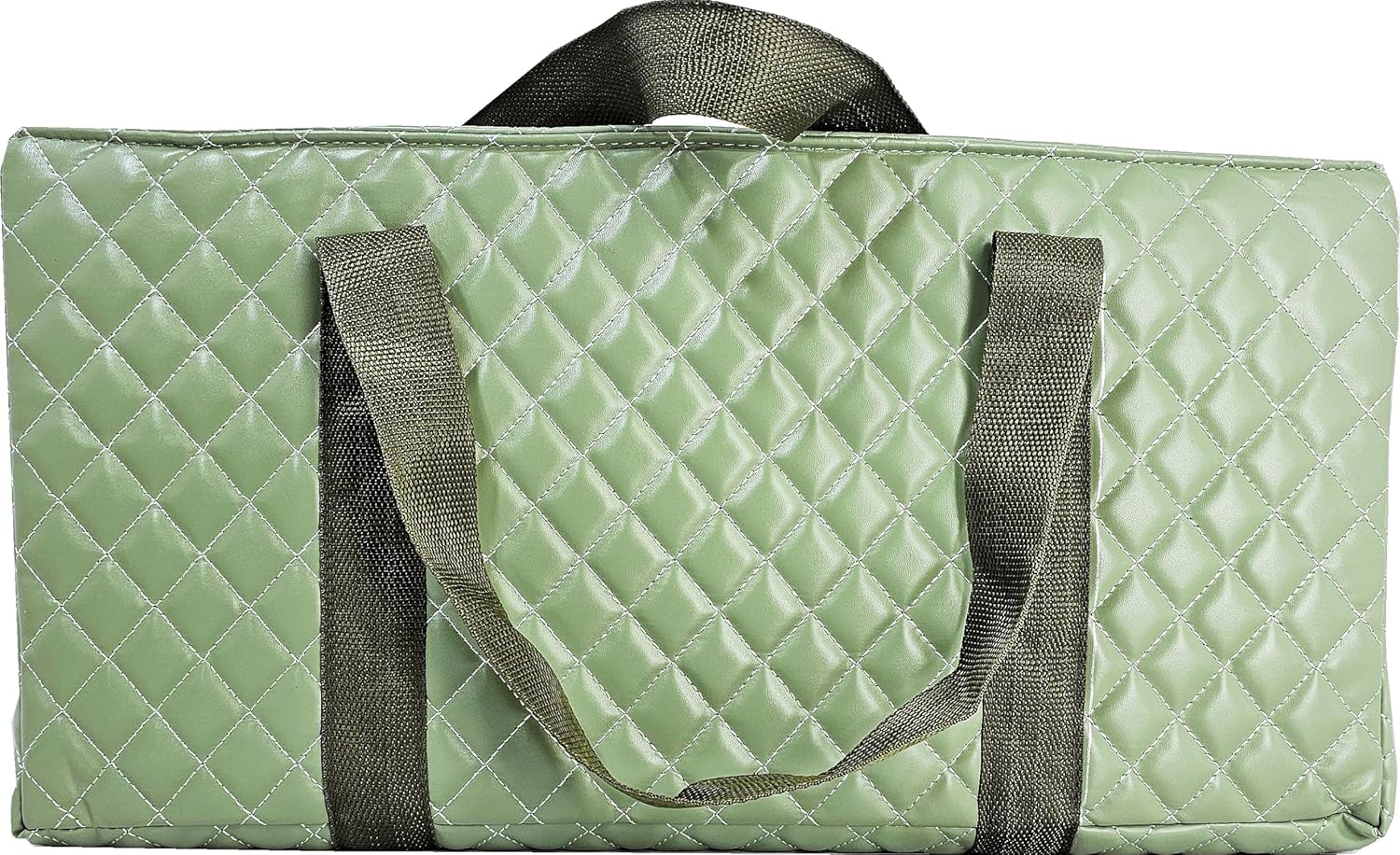 C&H Solutions PU Green Mahjong Soft Bag Empty Bag, Mahjong carry bag