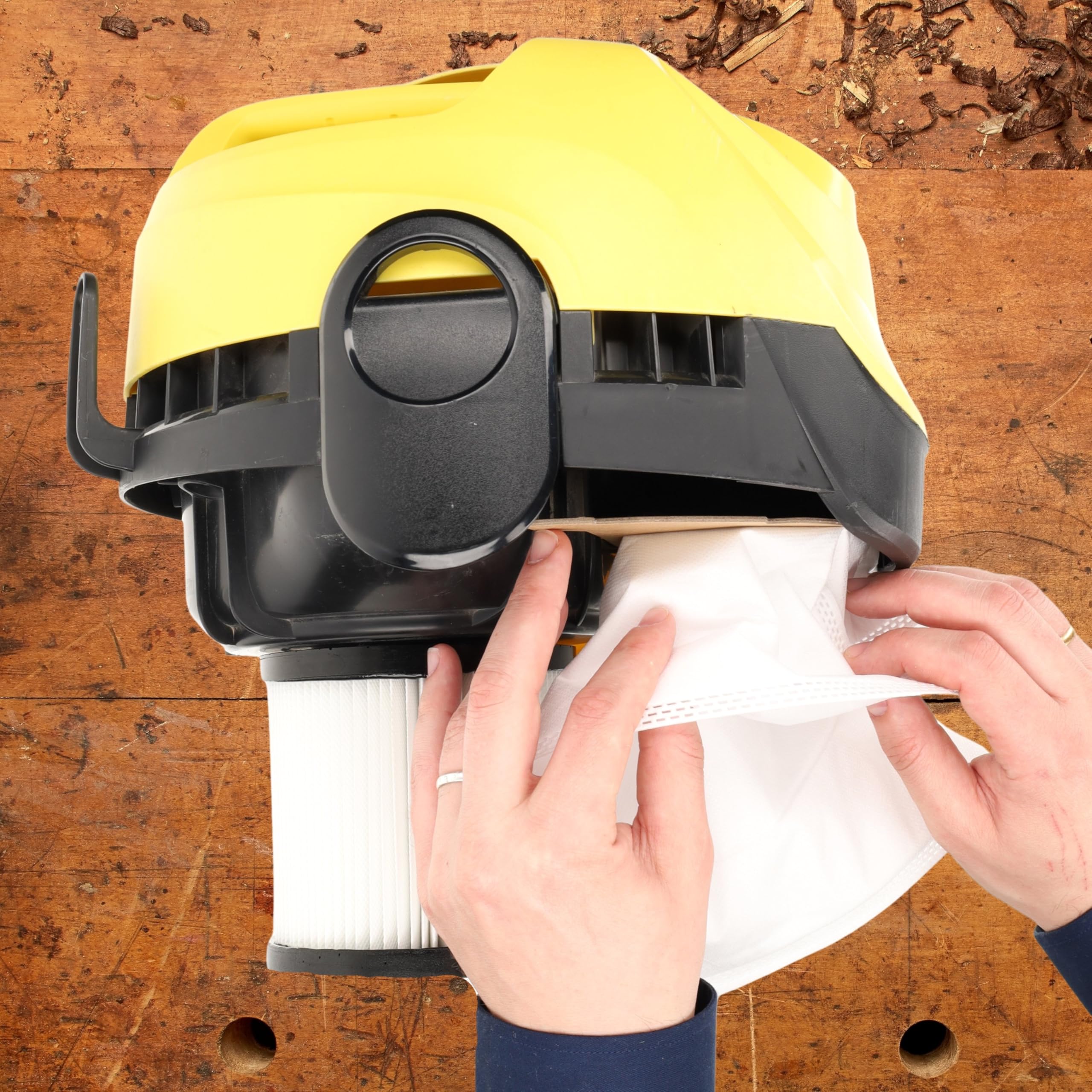 20 Stück Vlies Staubsaugerbeutel Für Kärcher MV 2 / WD 2 - Ersatz Für 6.904-322