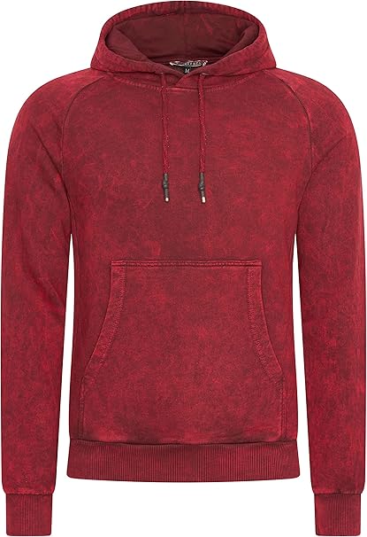 CROP SWEATSHIRT MET CAPUCHON IN VERWASSEN LOOK - Bruin | België / Belgique