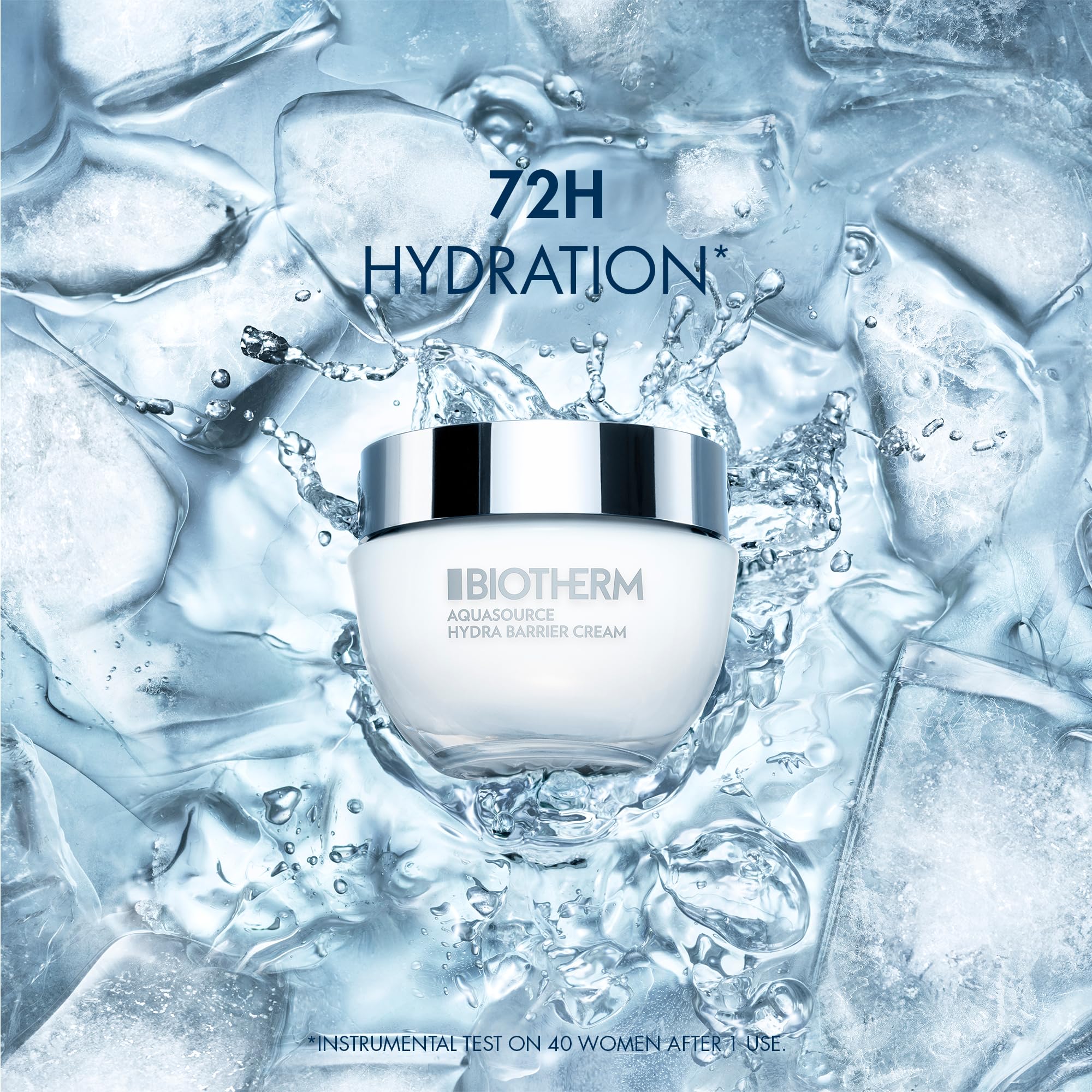 Biotherm Aquasource Hydra Barrier Cream, Lightweight And Fast-Absorbing Face Moisturizer for a Stronger Skin Barrier, with Biotech Plankton, Bio-Ceramides and Hyaluronic Acid