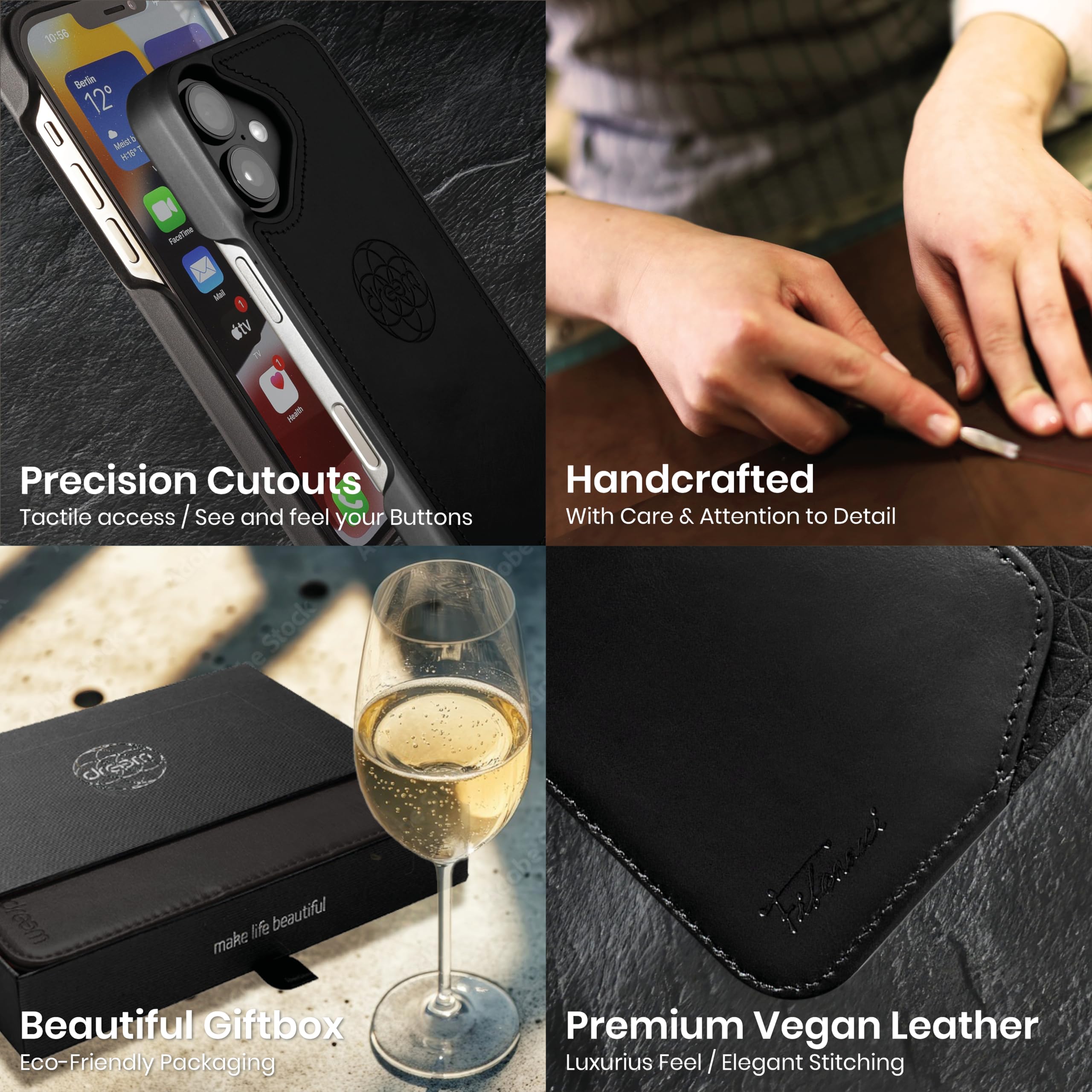 Dreem Wallet Case for iPhone 16 Plus, Revolutionary Vert/Hor Phone