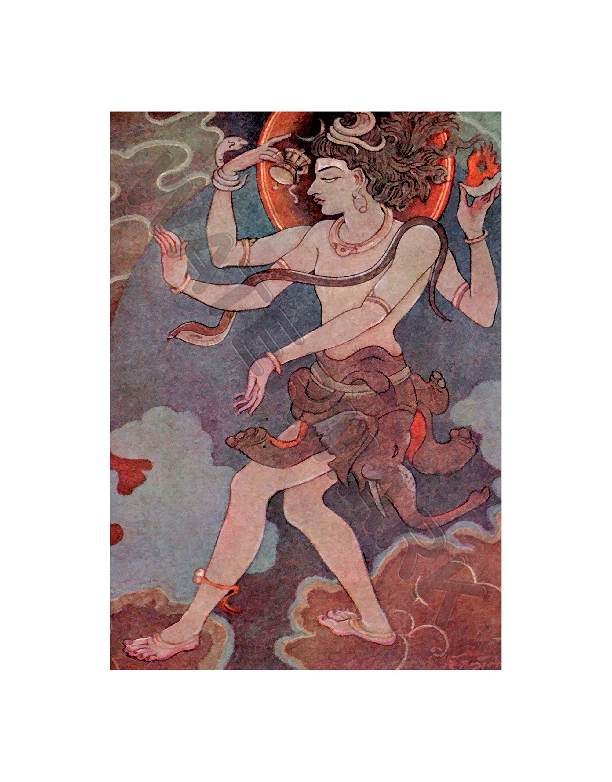 Wee Blue Coo Mazumdar Dance Of Shiva Wall Art Print