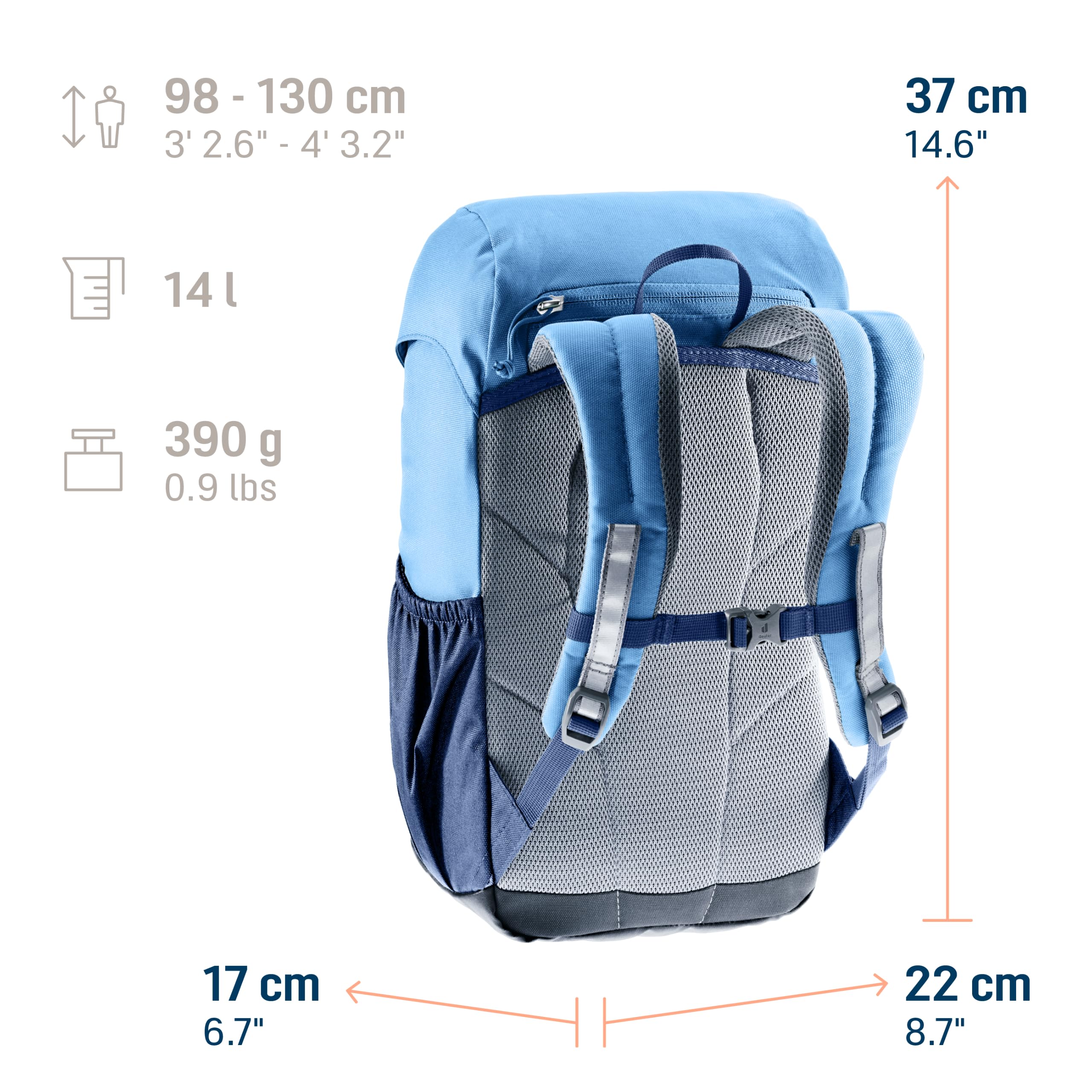 deuter Waldfuchs 14 Sac à dos pour enfant de maternelle, renard des bois