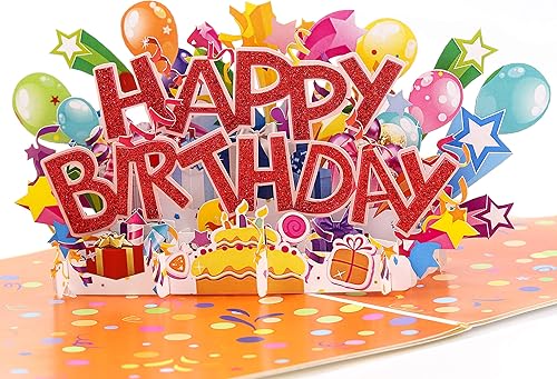 Tarjeta de cumpleaños desplegable para mamá, hija, papá, hermana y amigo, tarjeta de cumpleaños para esposa, marido, mamá, tarjeta de cumpleaños con