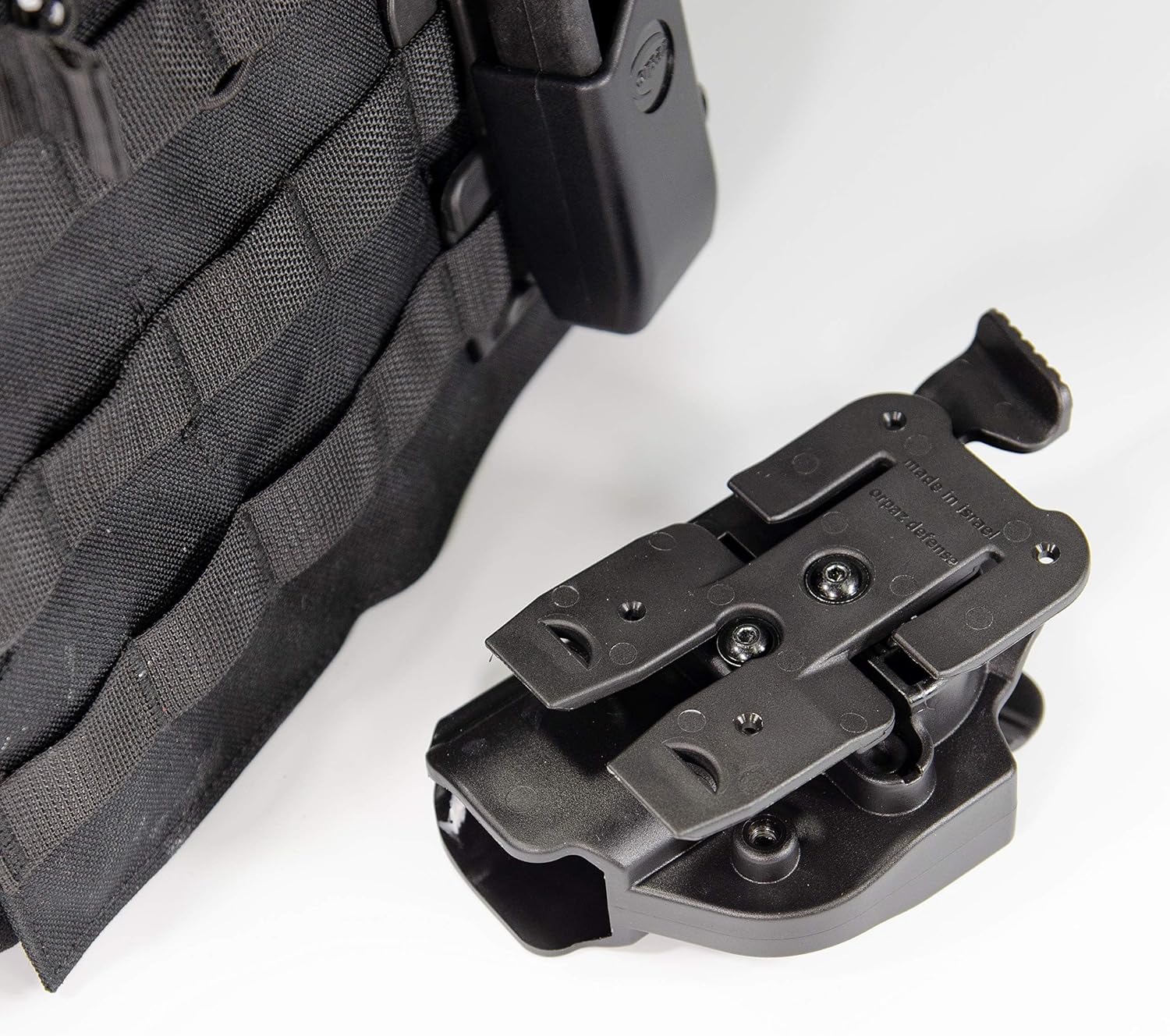 Orpaz C-Series G43X Holster Compatible with Glock 43, 43X and 48, Level II OWB Holster with Paddle and MOLLE Attachments