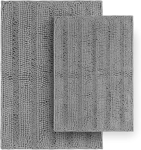 Miniatura 67 de Tafts - Alfombra de baño de lujo ultrasuave y afelpada, de microfibra de chenilla, absorbente, antideslizante, lavable a máquina, decoración