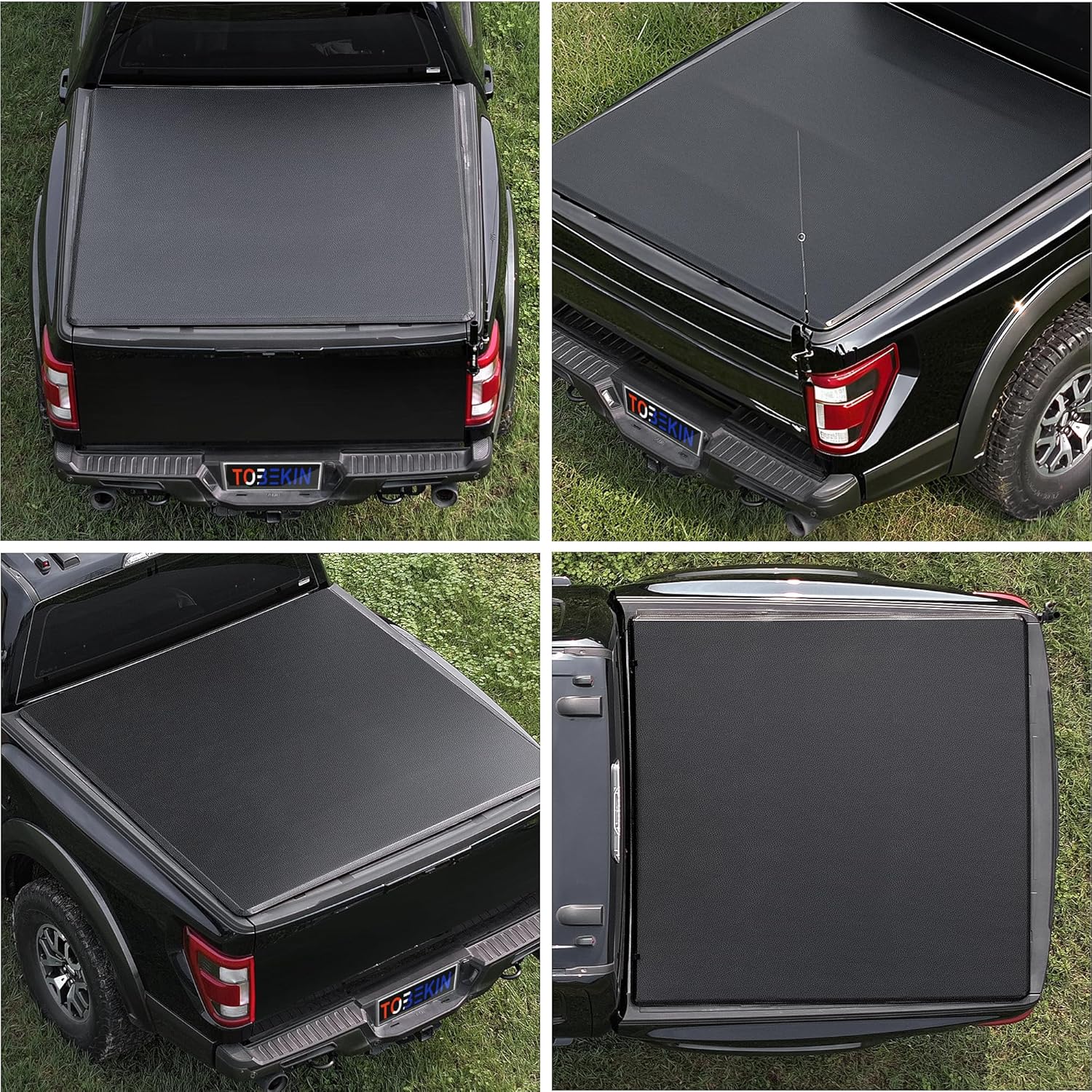 Truck Bed Cover Soft Tri-fold Tonneau Cover Compatible with 2017-2025 2026 Honda Ridgeline for 5'4" (64") Bed Soft Folding Style