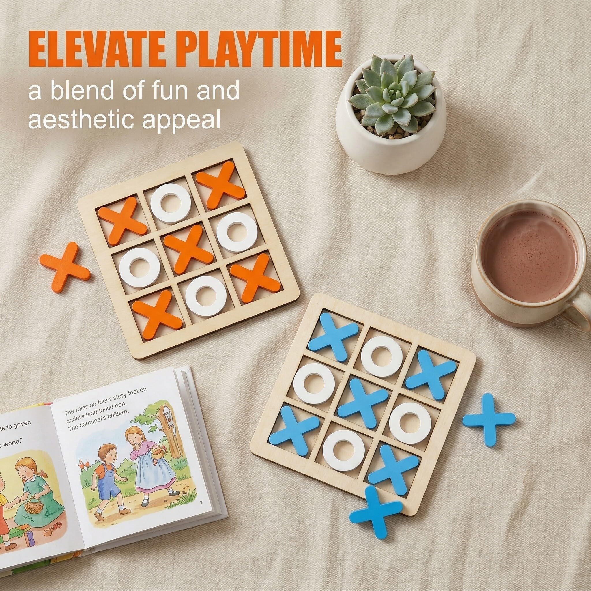 8 Pezzi Mini Puzzle Bambini in Legno, Gadget Compleanno Bambini, Regalini Fine Festa Invitati, Regalini per Alunni, Giochini per Feste di Compleanno,Puzzle Tic Tac Toe