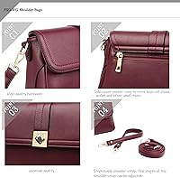 Vista 4 de FSD.WG Women Tassel Zipper Pocket Crossbody Bag Shoulder Purse Fashion Travel Bag with Multi Pockets