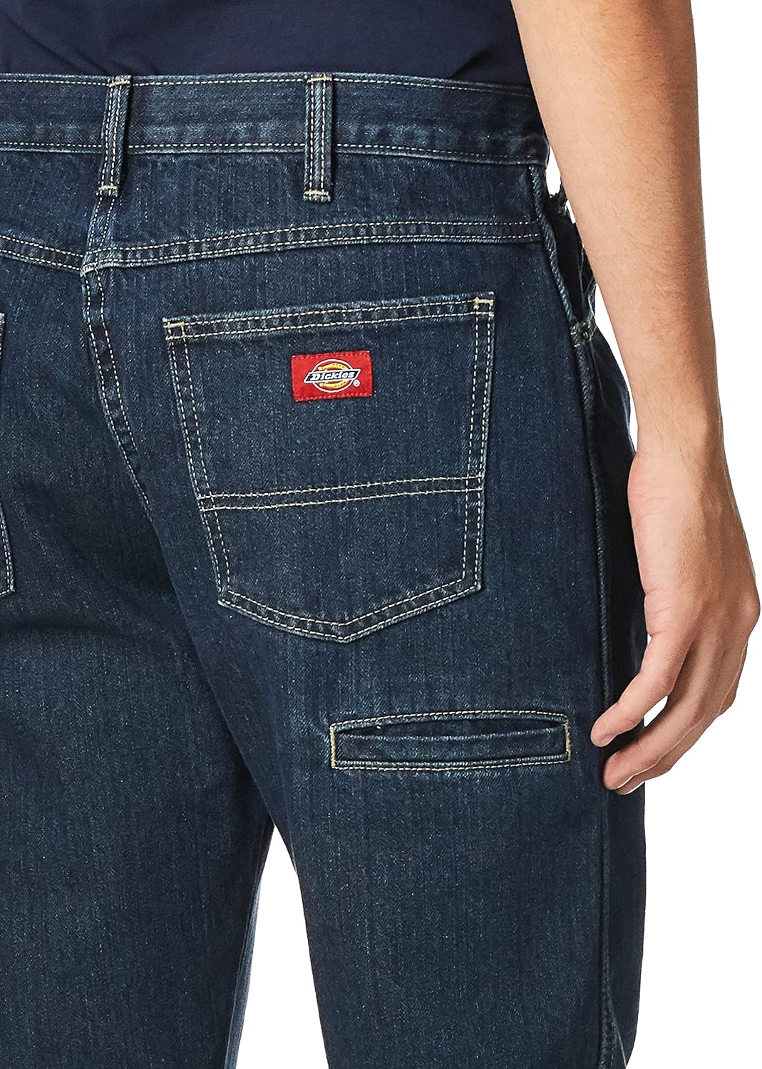 Dickies Men's Regular-Fit Six-Pocket Jean 36W x 32L Khaki Tint