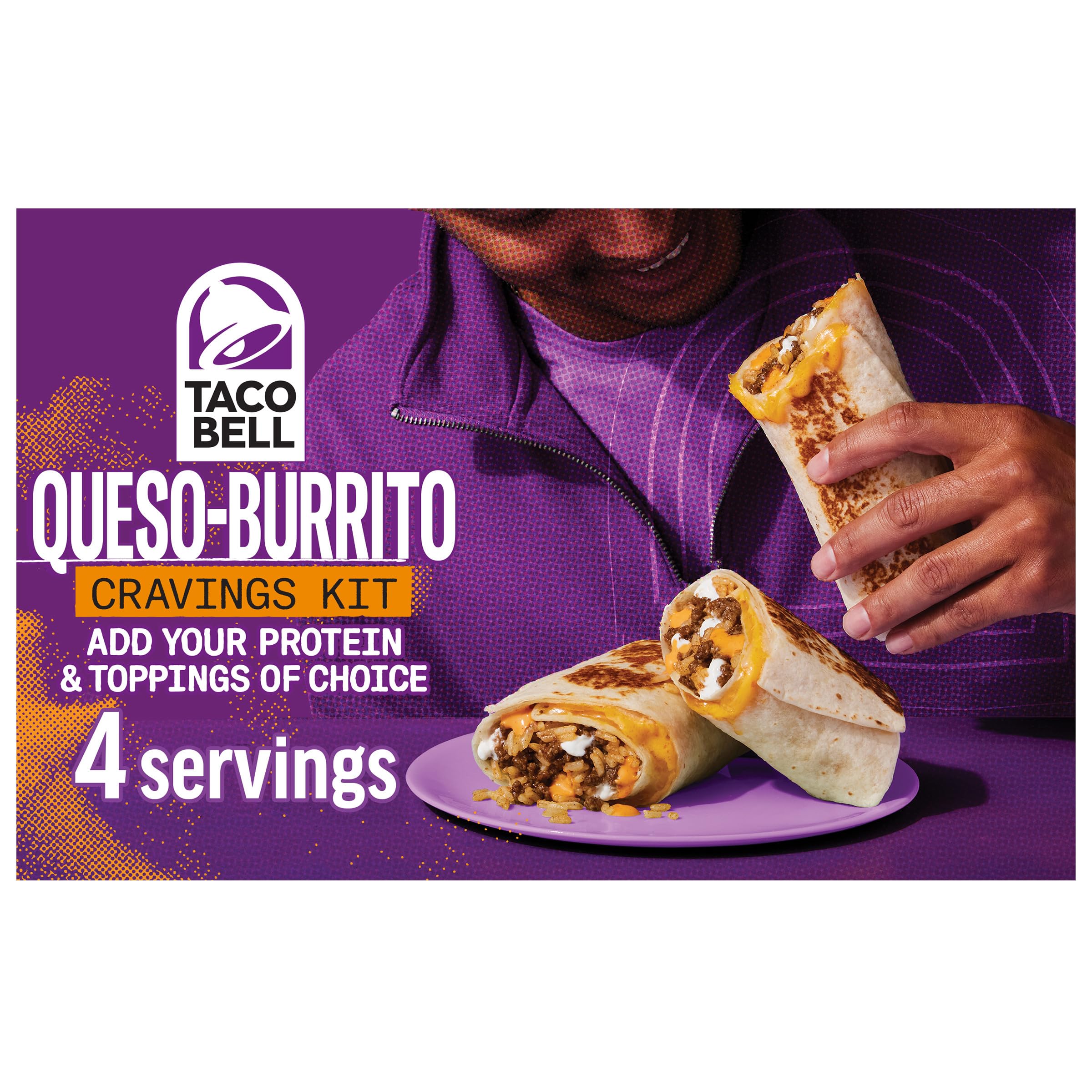 Taco Bell Queso-Burrito Cravings Kit, 21.5 oz Box