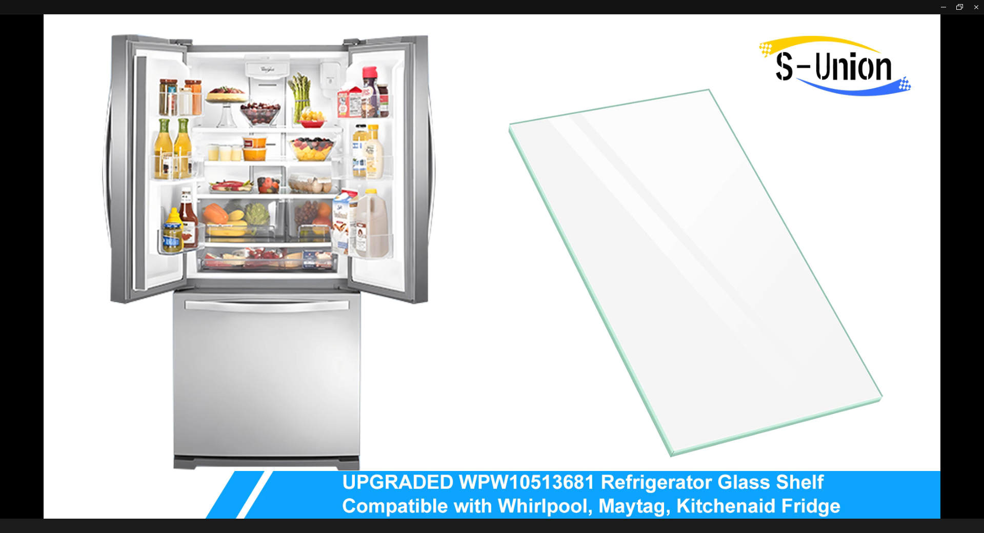 Amazon.com: UPGRADED WPW10513681 Refrigerator Glass Shelf