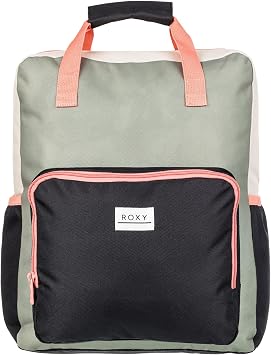 Roxy 20L Better With Sun Medium Backpack with Padded Top Handle Straps - Oil Green