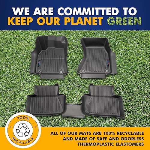 Miniatura 7 de Juego de alfombrillas automotrices 3D para Porsche Macan 2015-2024  Protección de piso para todo tipo de clima Accesorios de automóvil  Tapete negro