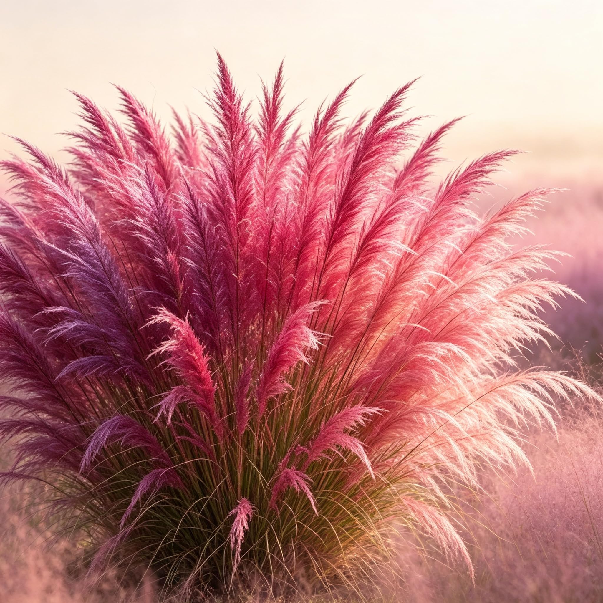 Pink muhly Grass，Hardy Perennial,Garden Flowers,Ornamental Flowers,Wedding Flowers-250000pcs-A