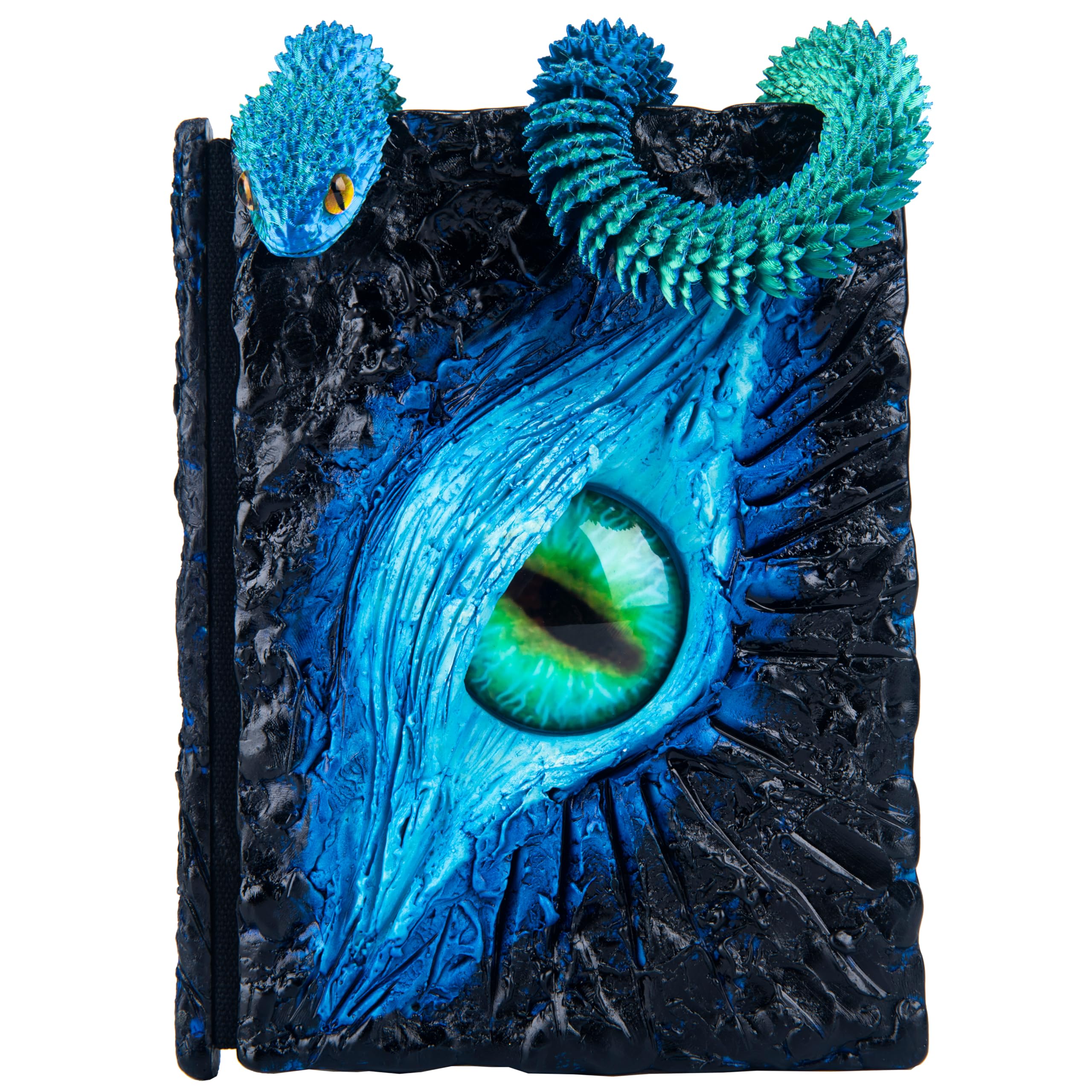 Handmade Big Eye Monster Embossed Journal,Resin Engraving Notebook,Blank Paper,Hardcover Travel Notepad for Writing,Sketchbook,Collection,Gift,