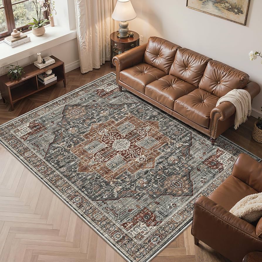 Amazon.com: Roxstand 5x7 Area Rugs, Stain Resistant Machine