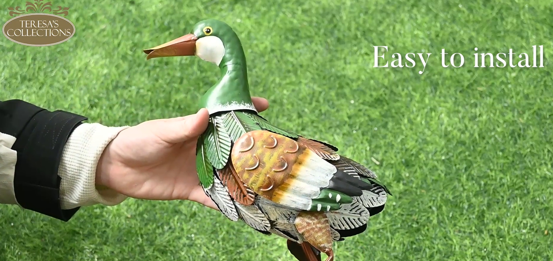 Amazon.com : TERESA'S COLLECTIONS Mallard Garden Decor for Outside