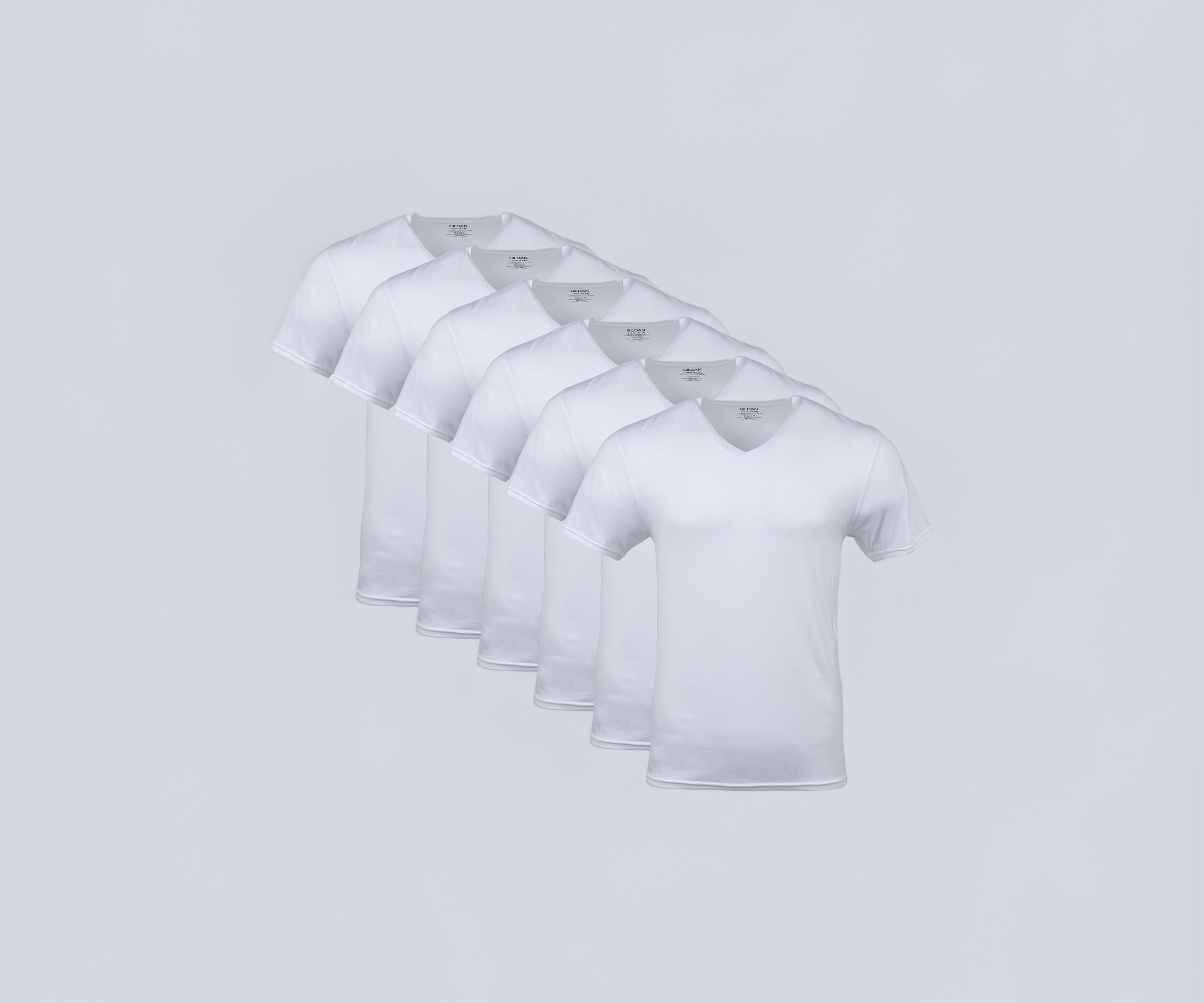 Men's V-Neck T-Shirts 5 Pack