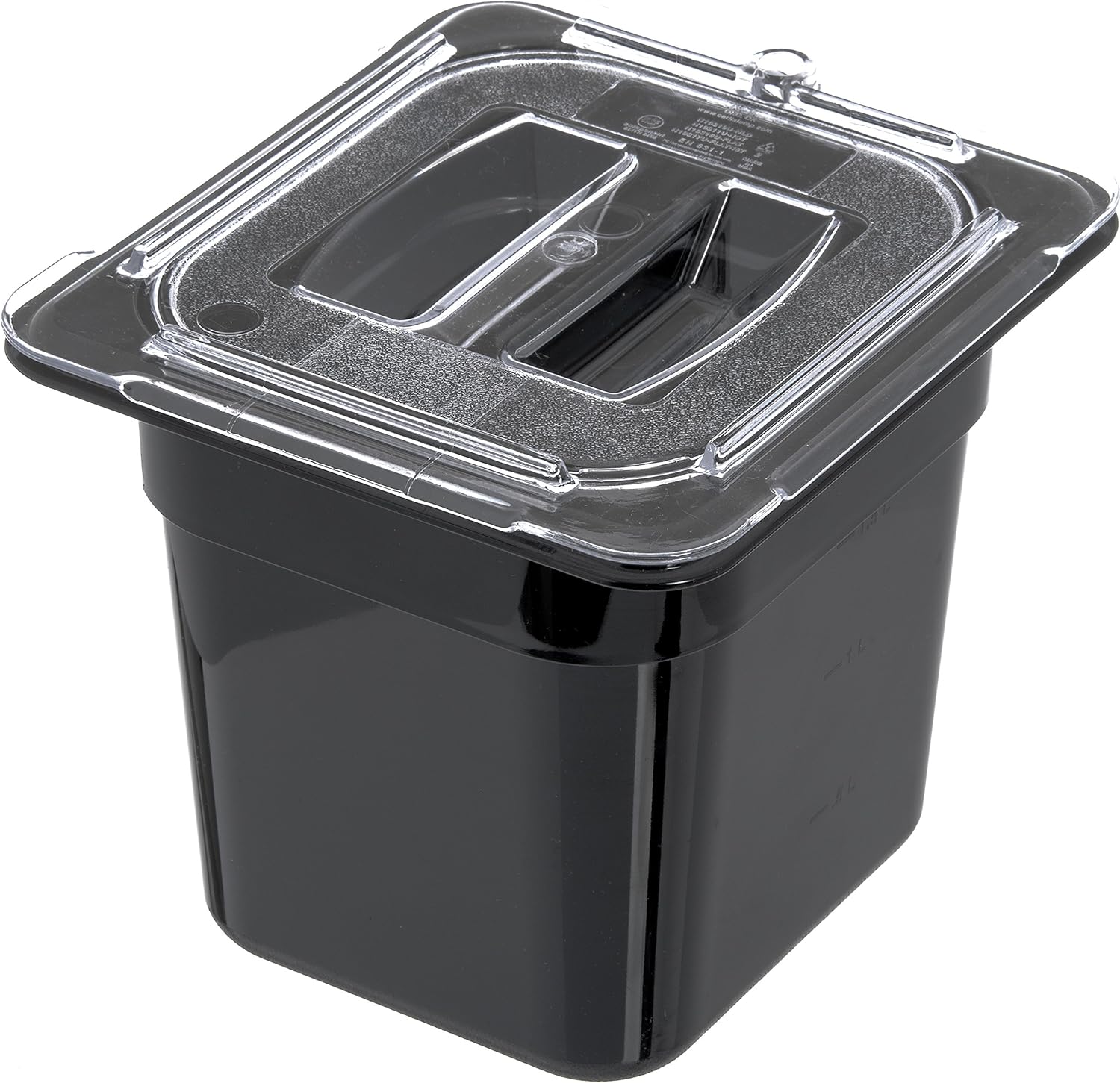 Carlisle FoodService Products Storplus 1/6-Size Plastic Food Pan, Food Storage Container, for Catering, Buffets, Restaurants, Polycarbonate, 1/6 Size, 6 Inches Deep, Black - Image 7