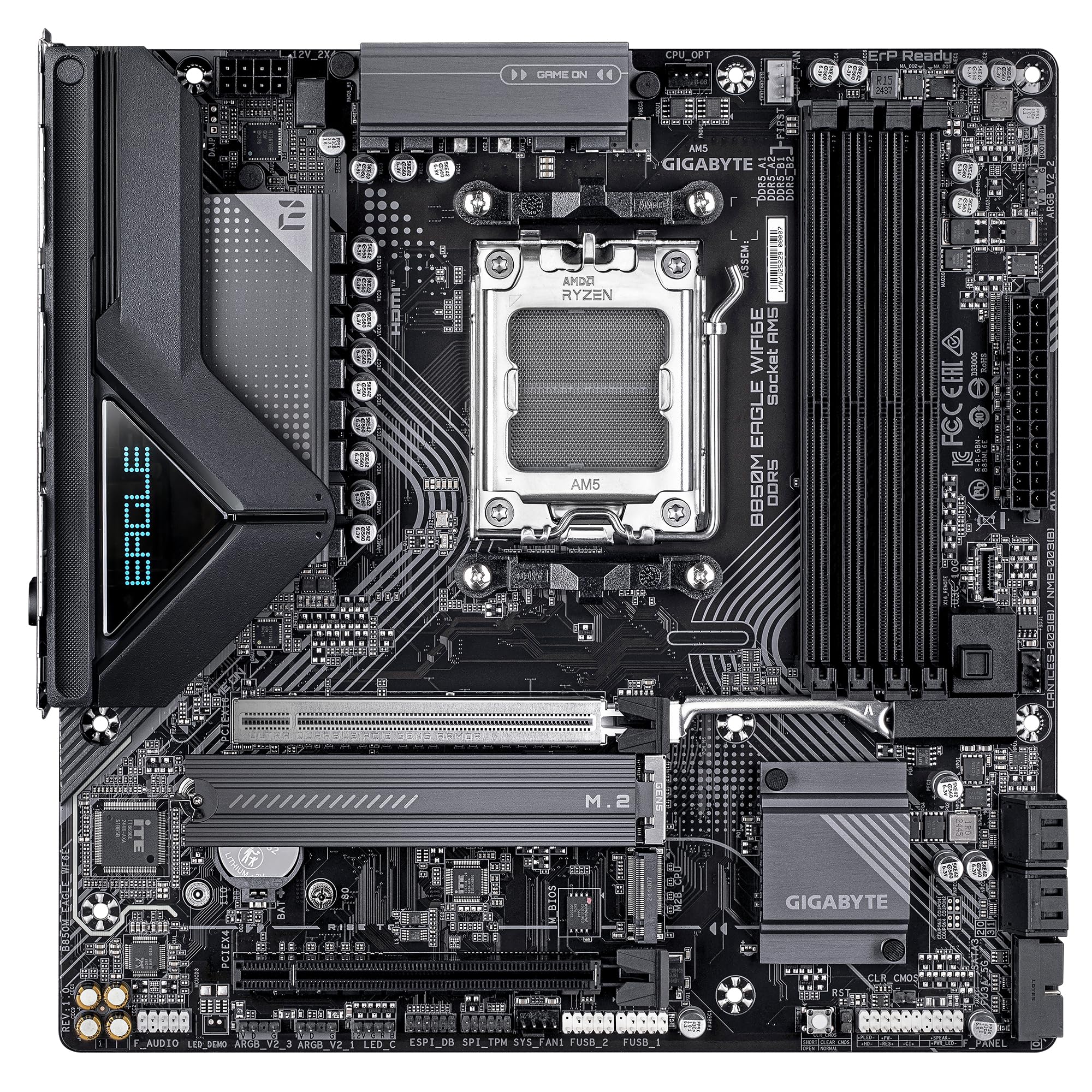 Amazon.com: GIGABYTE B850M Eagle WIFI6E Motherboard - AMD Ryzen