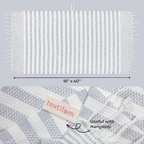 Miniatura 10 de Textilom Juego de 2 toallas de mano turcas para baño, toallas de mano y cocina y toallas de mano decorativas para baño, yoga, gimnasio,