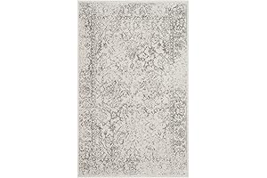 SAFAVIEH Adirondack Collection Accent Rug - 2'6" x 4',Ivory & Silver,Oriental Distressed...