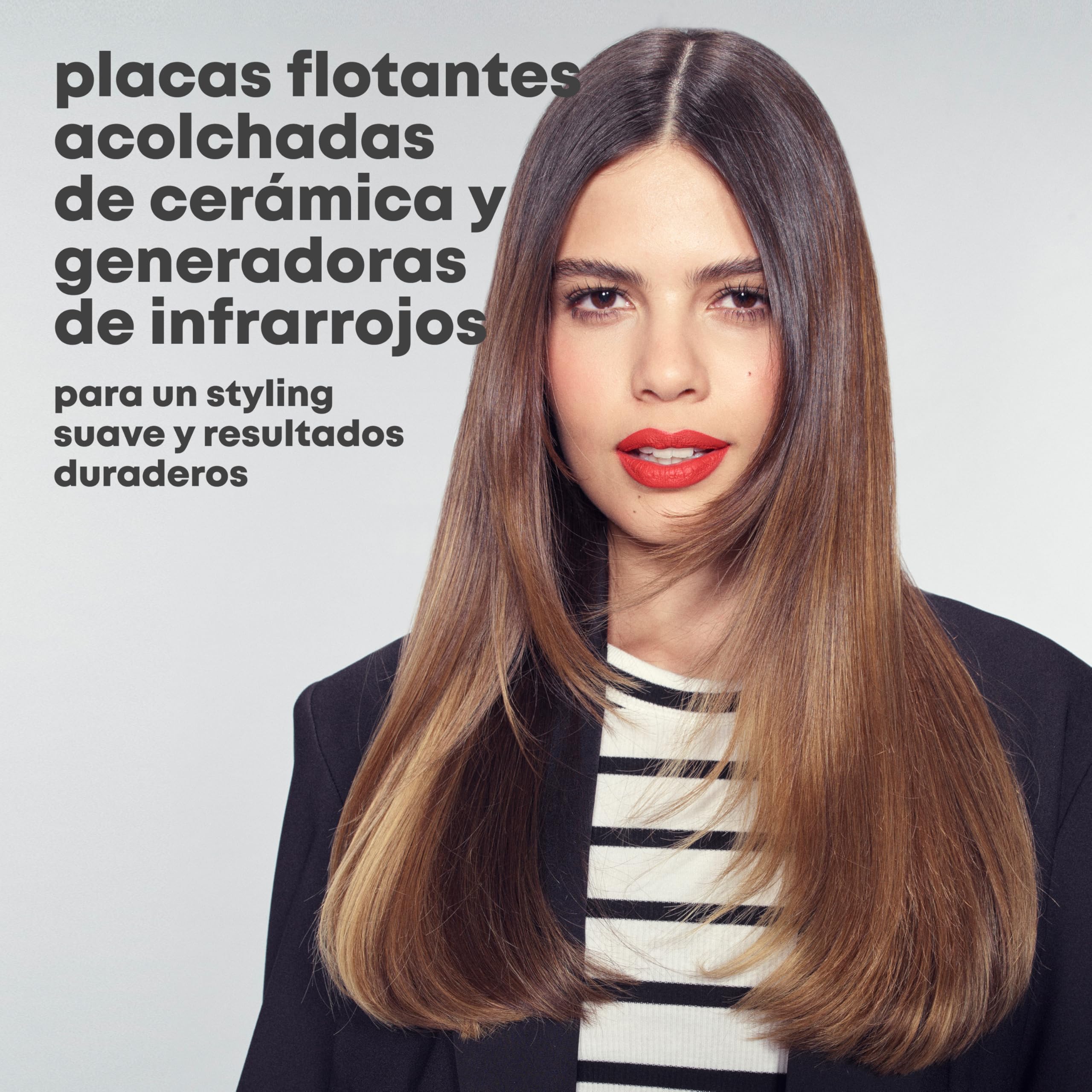 REVAMP Enigma Tri Care Plancha de Pelo Infrarroja - Iónica | Placas de Cerámica Infrarroja, Aceites Progloss, Protección y Cuidado del Cabello, Antiencrespamiento