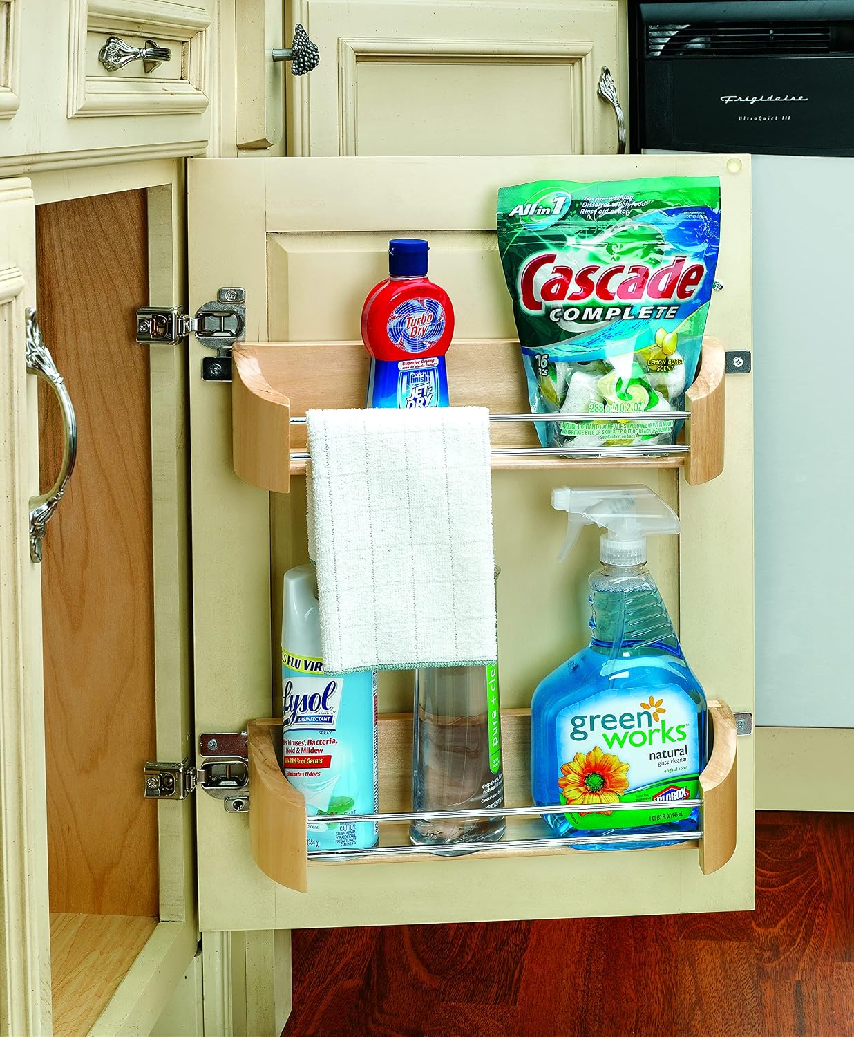 Rev-A-Shelf 14" Single Cabinet Door Mount Wood Storage Tray