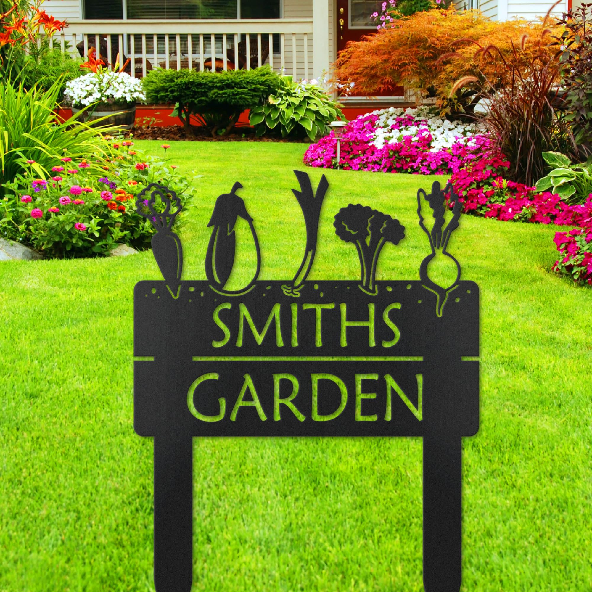 Panneau Jardin "Zone Pollinisateurs" Avec Piquet Aluminium 17,8x22,4 Cm - Déco Extérieure Durable, Résistant Intempéries