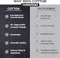 Vista 5 de raajsee - Tapiz de mandala para colgar en la pared (Mandala Blanco Marrón, Queen 210 x 220 cm)