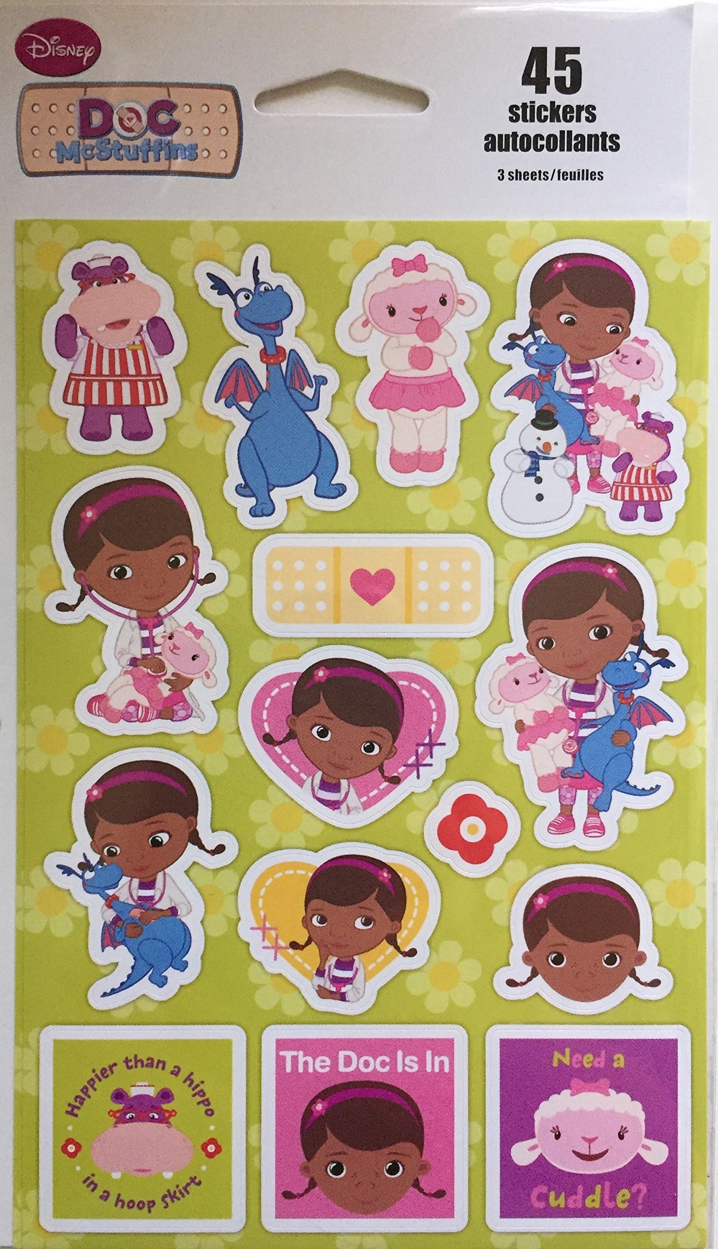 Disney Doc McStuffins Stickers - 45 stickers