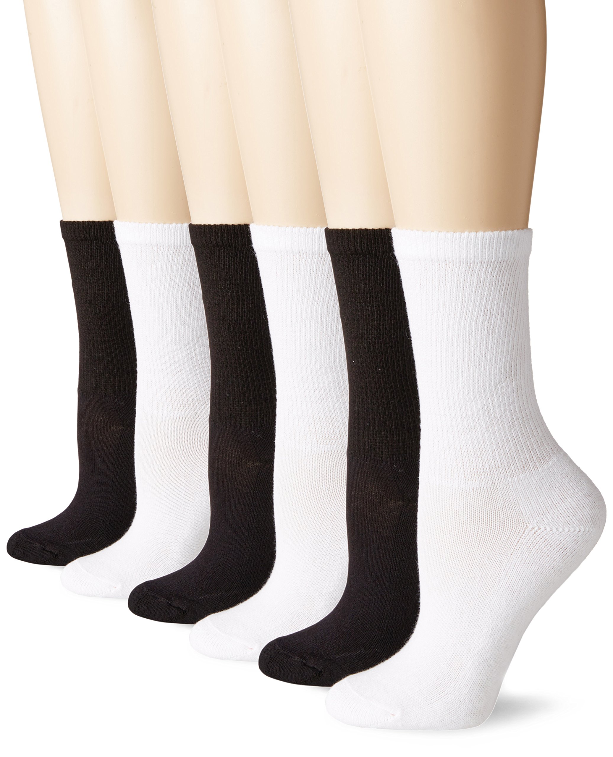 No nonsense Women's Everyday Comfort Crew Sock 6-Pack