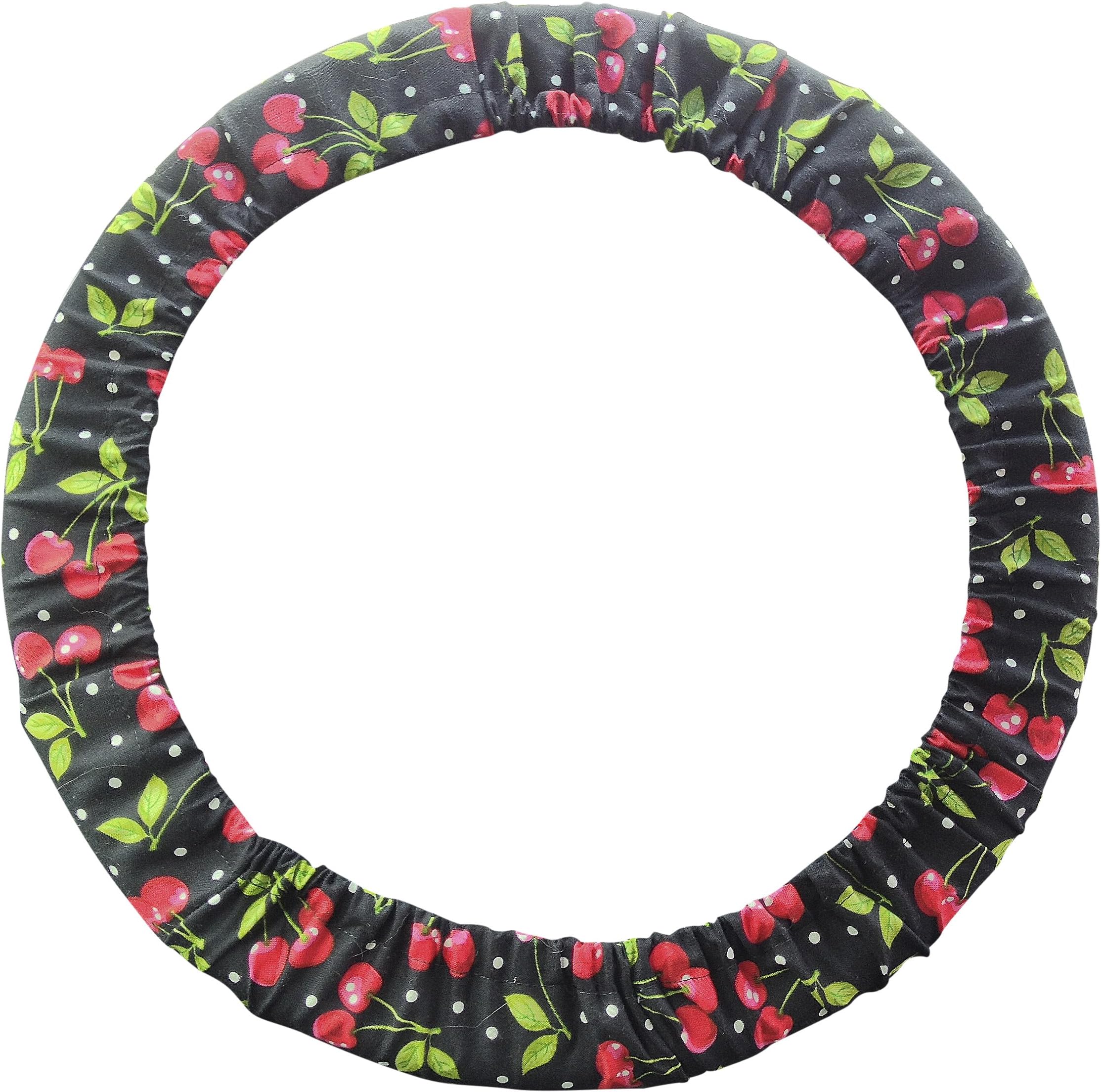 Steering Wheel Cover Store Red Cherry Cherries Polka Dot Print Steering Wheel Cover