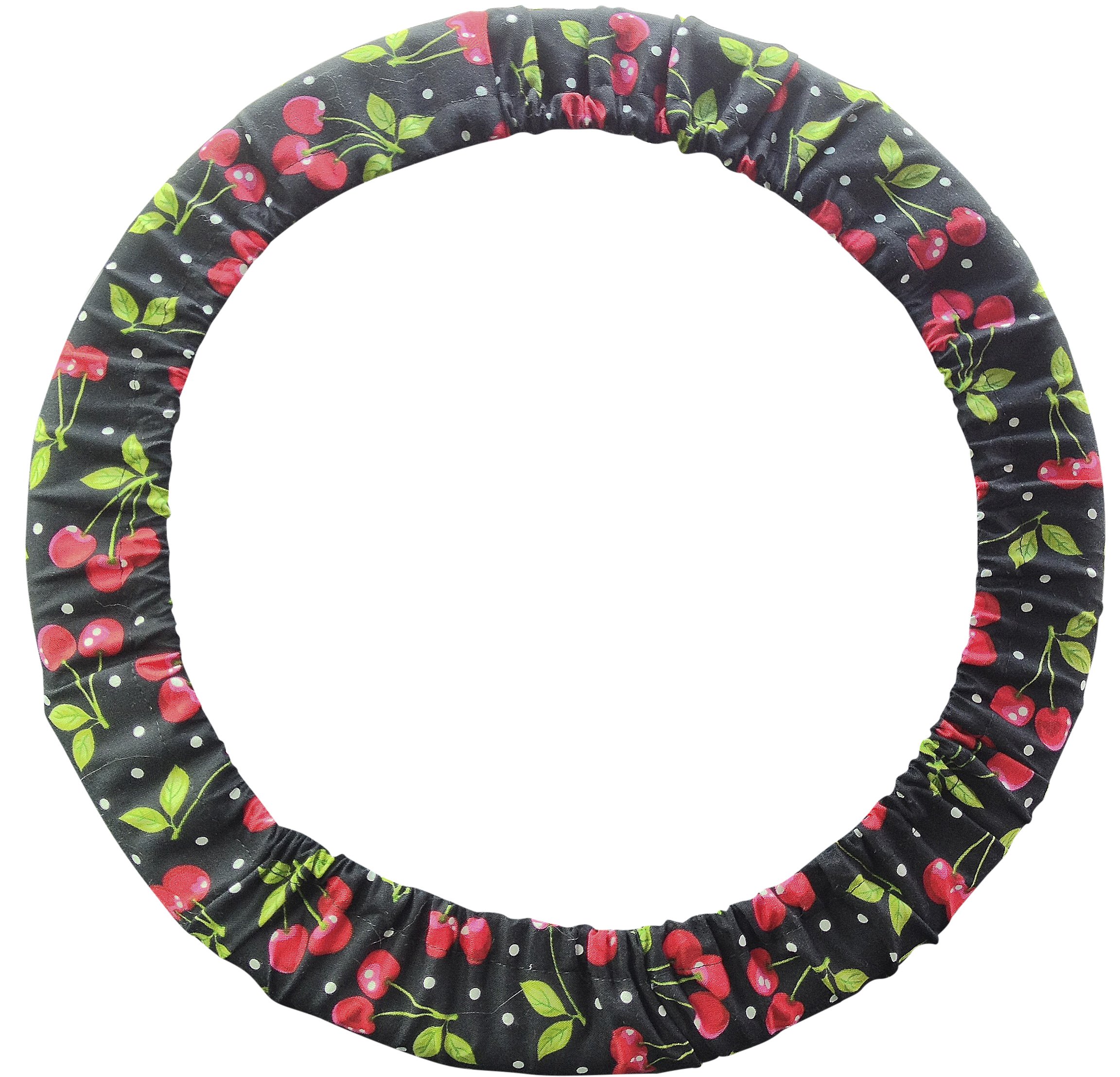 Steering Wheel Cover Store Red Cherry Cherries Polka Dot Print Steering Wheel Cover