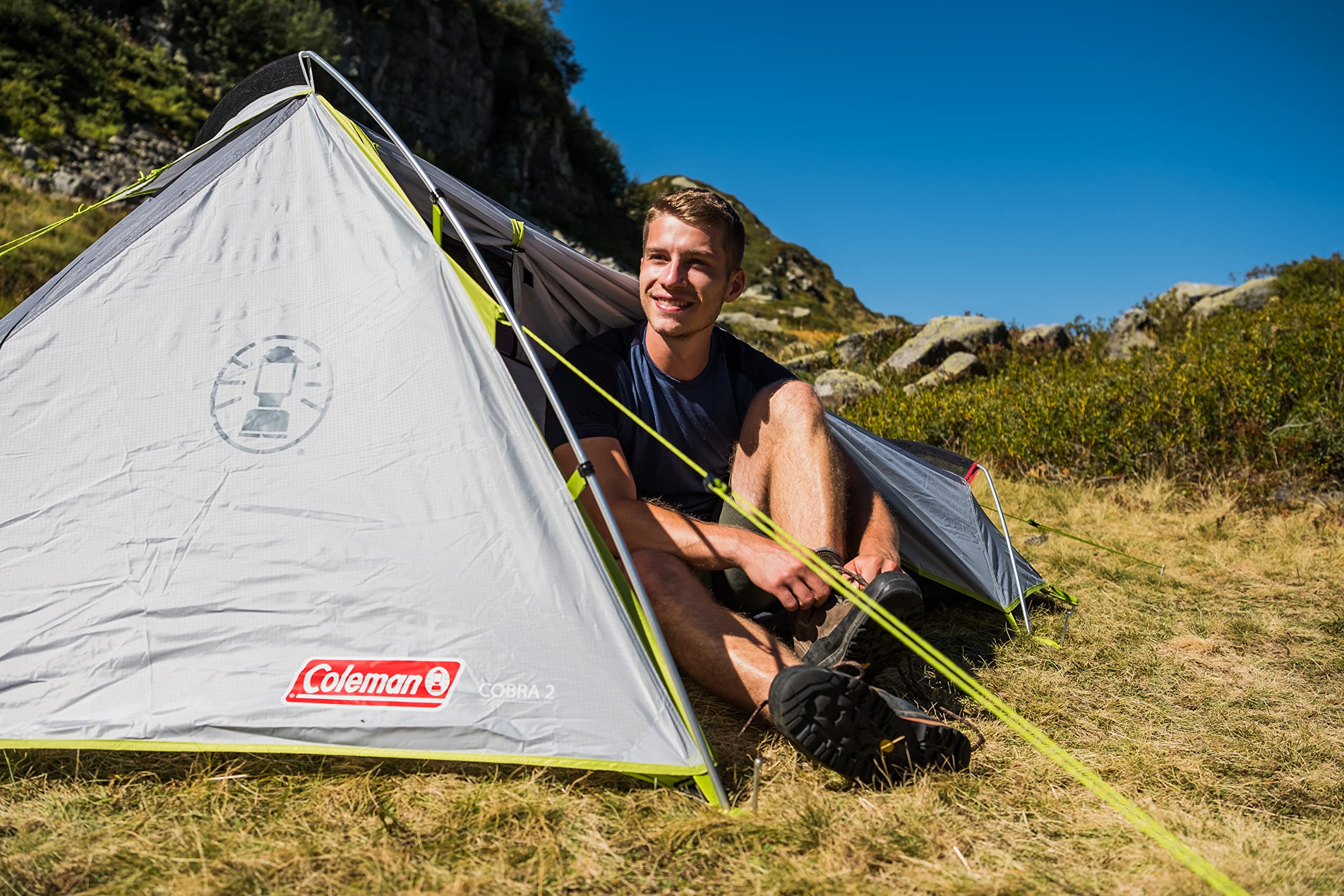 Coleman Cobra 3 - Tente - bleu/noir Tentes 3 places - Comparer avec