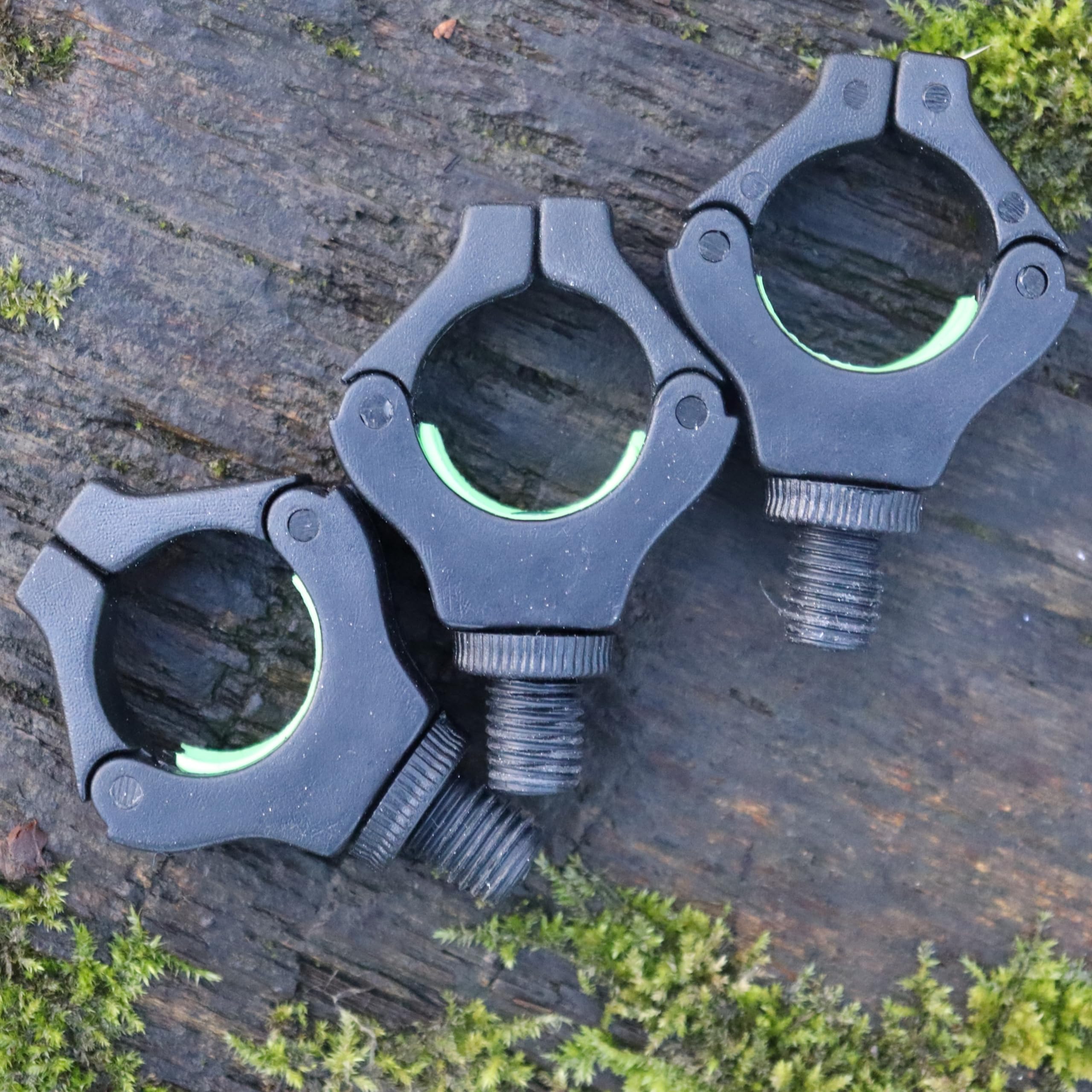 3 x Lidsters Rod Rests Secure Rod Back Butt Rest Carp Fishing (3 x Green)