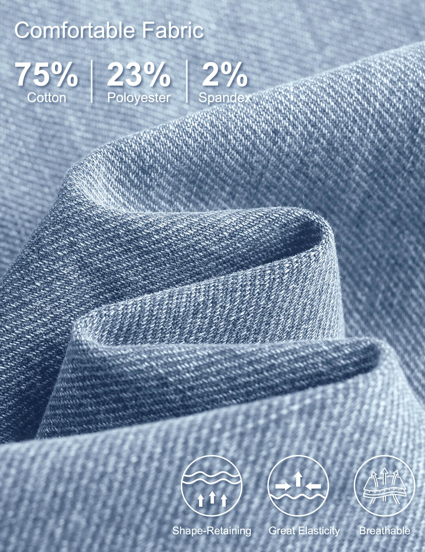 Jean de maternité pour femme - Jean de grossesse bootcut - Taille mi-haute - Pantalon de maternité évasé en denim avec poches