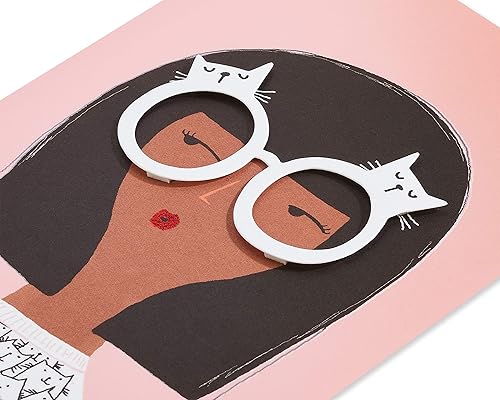 Miniatura 5 de Papyrus Tarjeta en blanco para ella (gafas de gato)