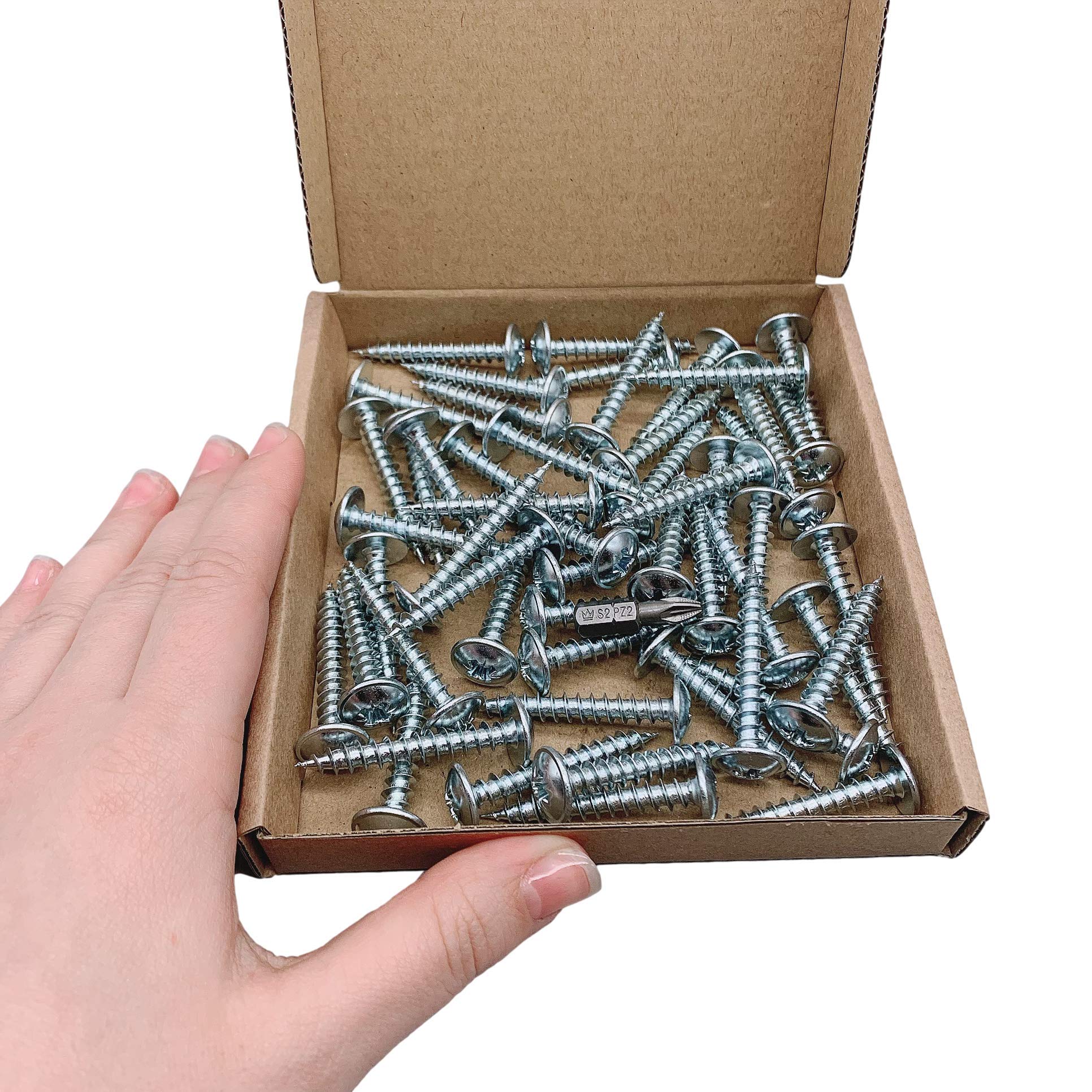 120 Viti Per Cartongesso Multiuso Wideskall #6 X 1 Pollice, Testa A Buga, Phillips, Nero Ossidato