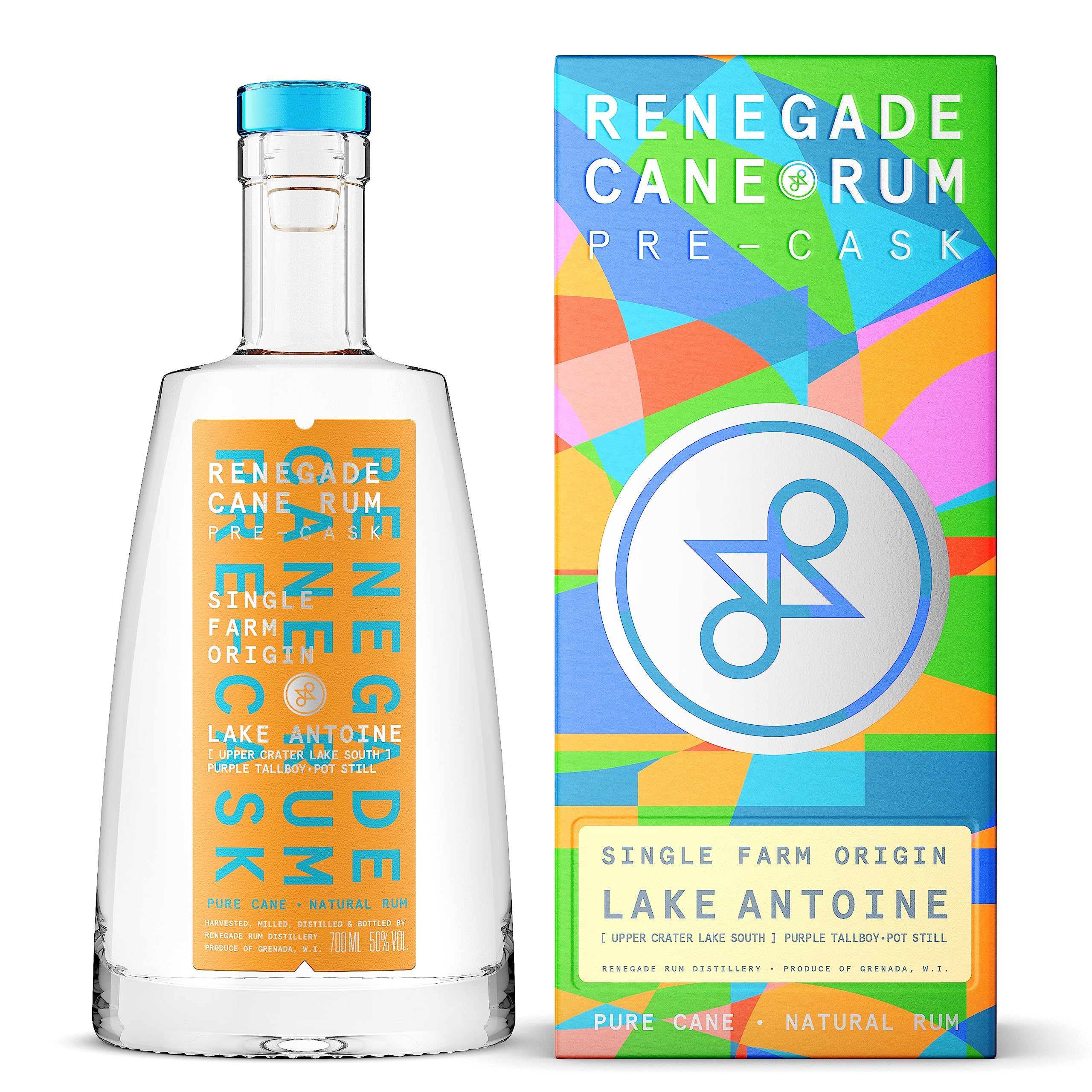 RENEGADE - Pre-Cask Lake Antoine Upper Crater Lake South Pot Still - Rhum Pur Jus de Canne - 50% Alcool - Origine : Grenade - Notes de Pomme - 70 cl