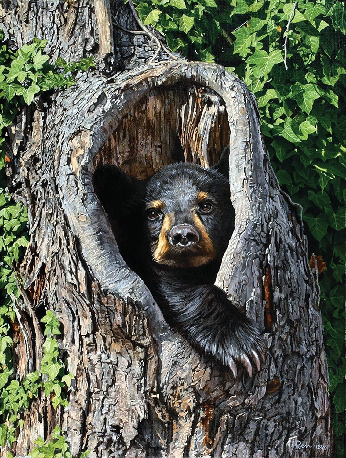SUNSOUT INC - Cubby Hole - 500 pc Jigsaw Puzzle by Artist: Jon Ren - Finished Size 18" x 24" - MPN# 62826